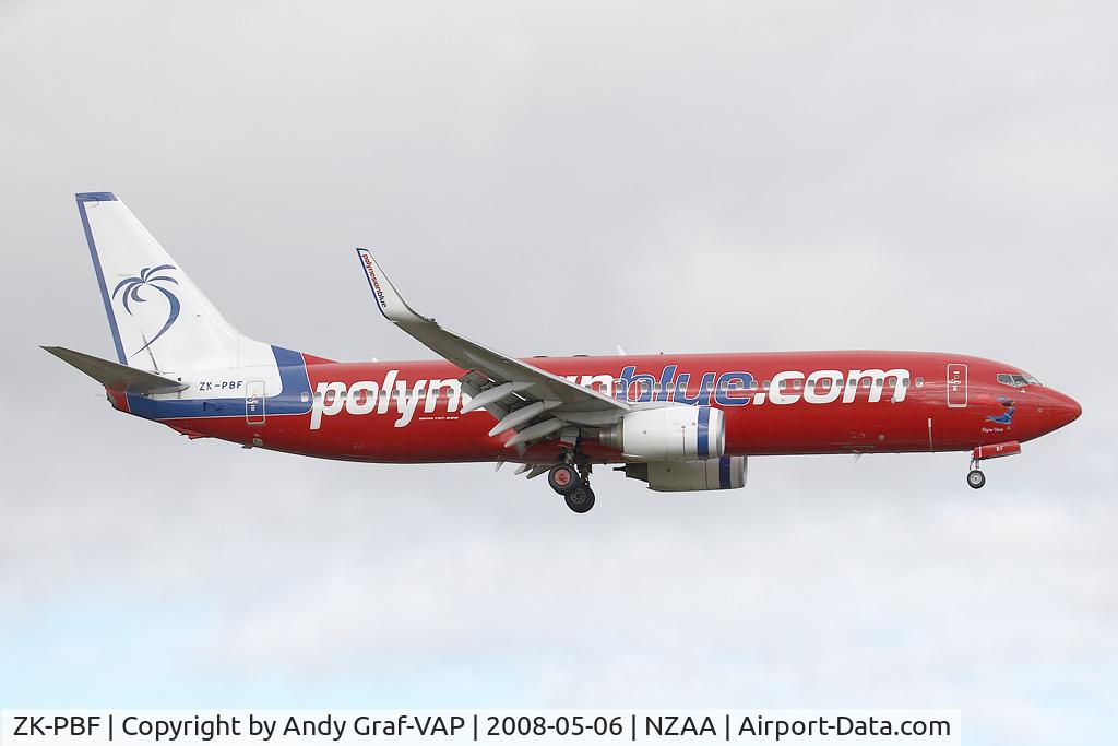 ZK-PBF, 2004 Boeing 737-8FE C/N 33799, Polynesian Blue 737-800
