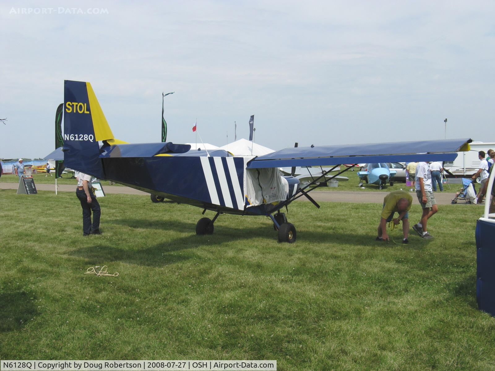 N6128Q, 1998 Zenair STOL CH-701 C/N 7-3707, 1998 Dubbert CH 701 STOL, Rotax