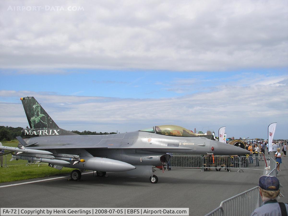 FA-72, 1980 SABCA F-16AM Fighting Falcon C/N 6H-72, Belgian Defence Day