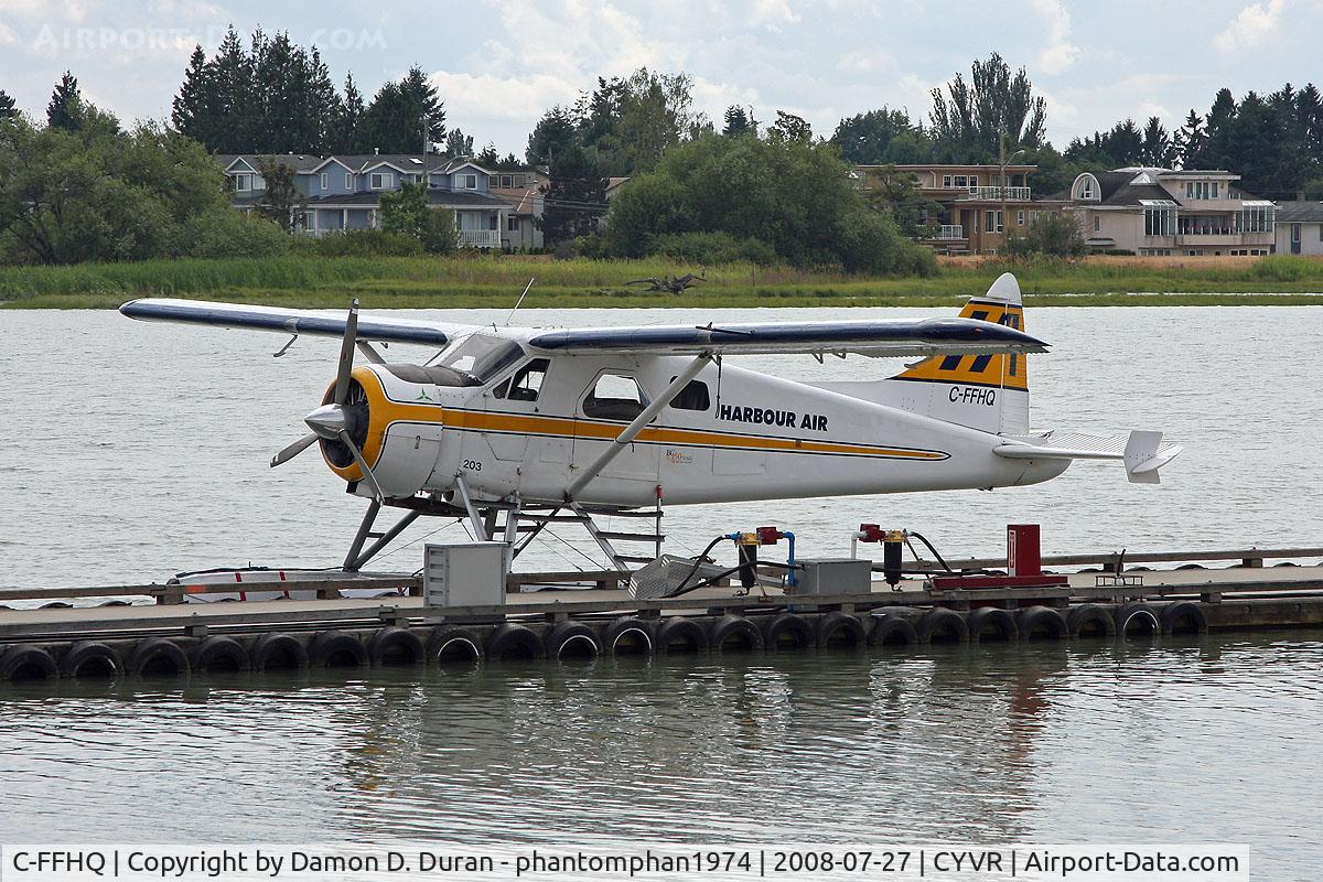 C-FFHQ, 1949 De Havilland Canada DHC-2 Beaver Mk.1 C/N 42, Taken near the river outlet/float plane dock next to YVR