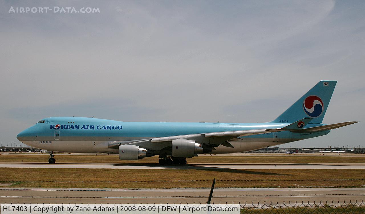 HL7403, 1998 Boeing 747-4B5F/SCD C/N 26408, Korean Air Cargo at DFW