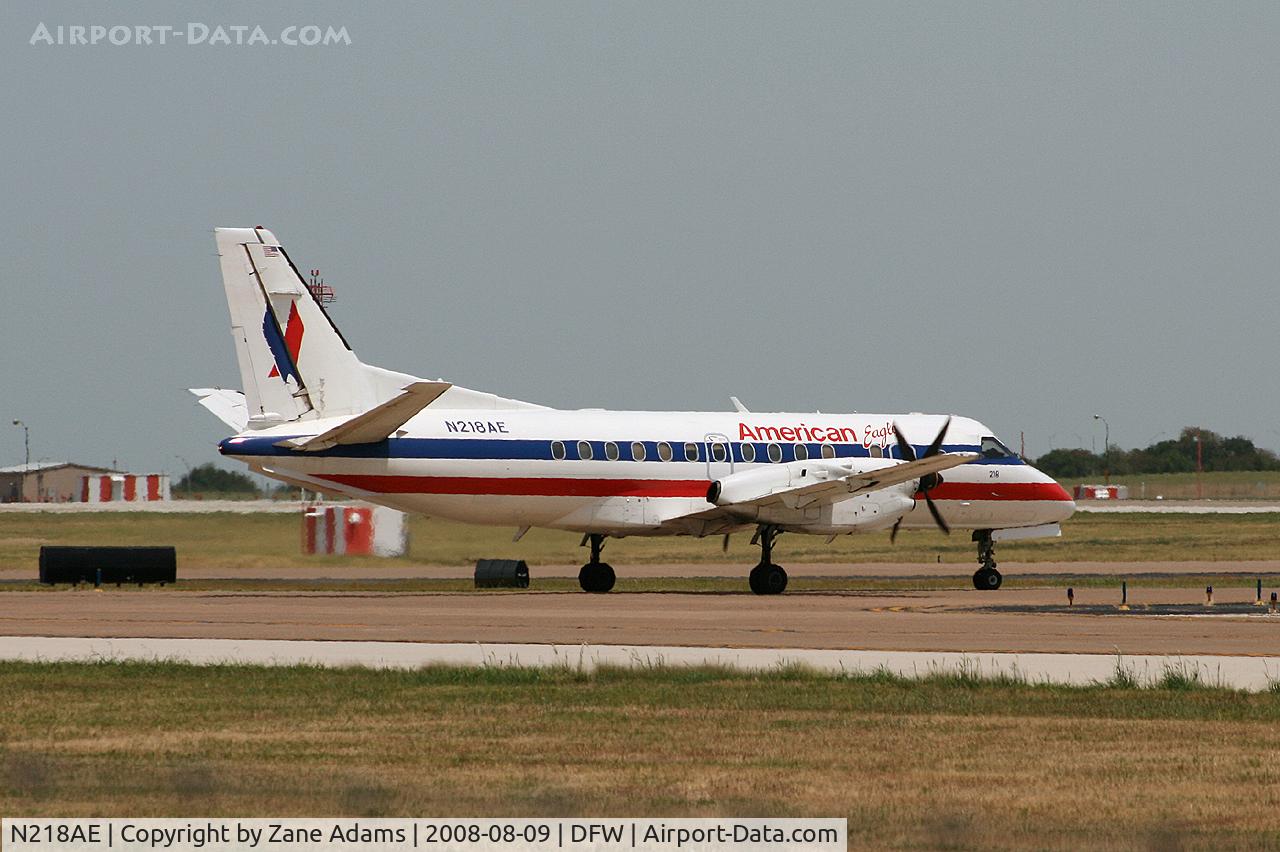 N218AE, 1990 Saab 340B C/N 340B-218, American Eagle at DFW