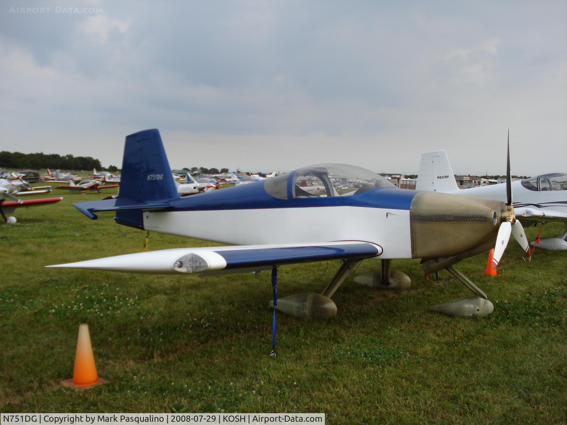 N751DG, 2008 Vans RV-7 C/N 72381, Glaeser X-1