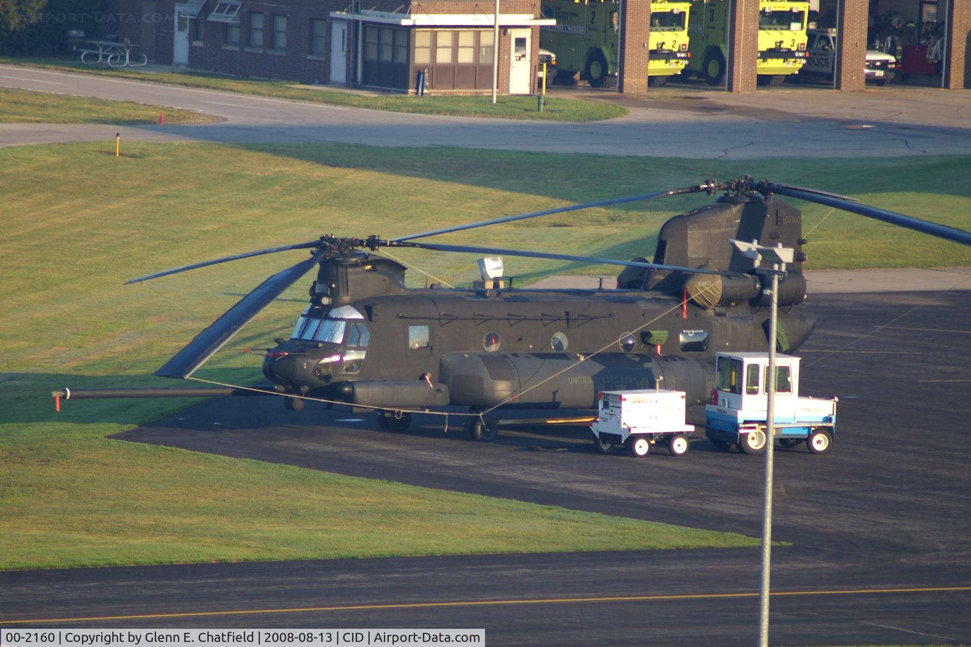 00-2160, 2000 Boeing MH-47G Chinook C/N M.3726, Taken from the control tower