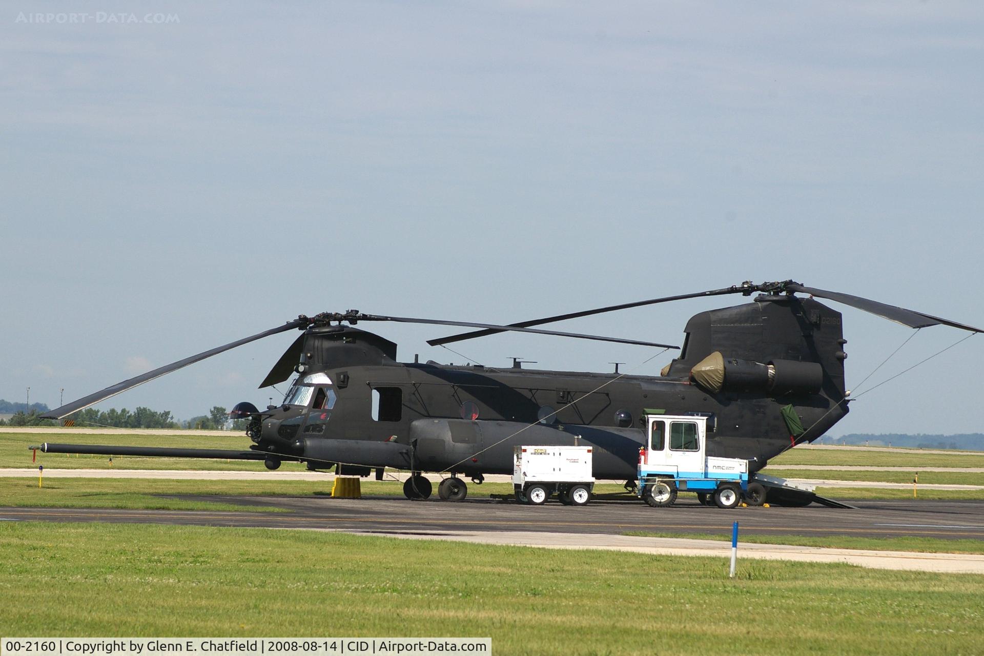 00-2160, 2000 Boeing MH-47G Chinook C/N M.3726, Taken from a parking lot
