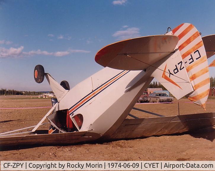 CF-ZPY, 1954 Piper PA-22-135 Tri-Pacer C/N 22-2049, Bad Crosswind