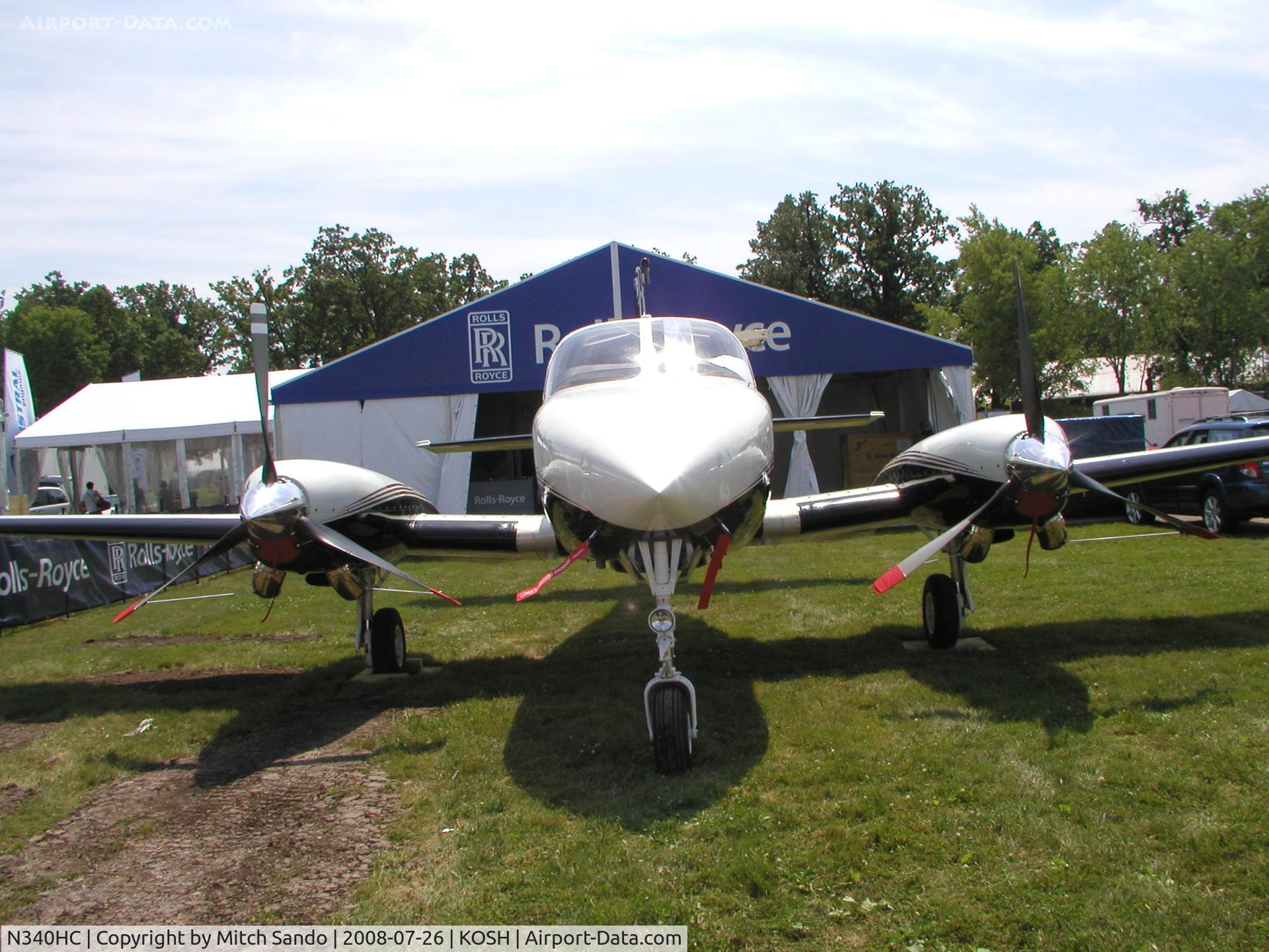 N340HC, 1979 Cessna 340A C/N 340A0638, EAA AirVenture 2008.