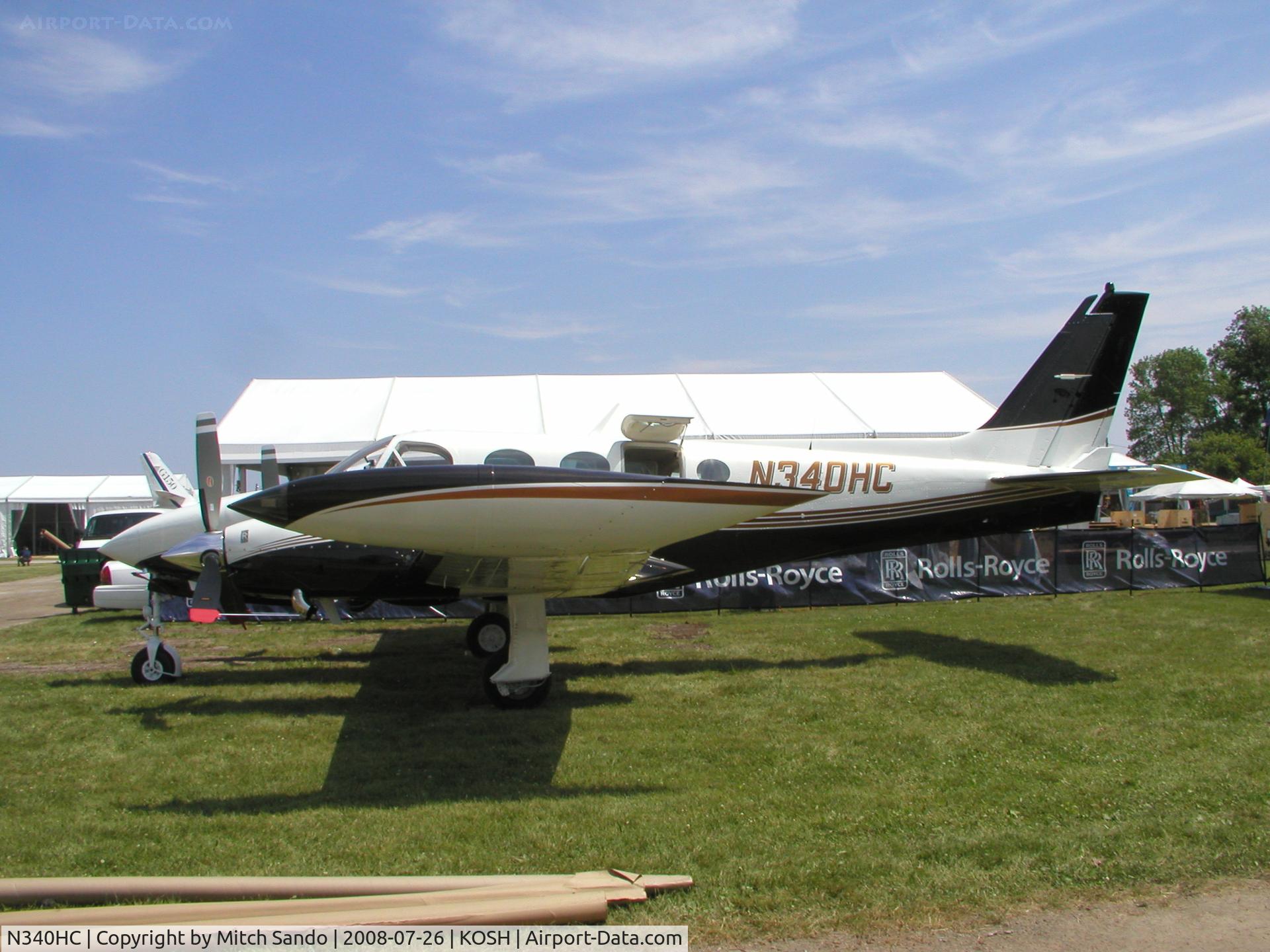 N340HC, 1979 Cessna 340A C/N 340A0638, EAA AirVenture 2008.