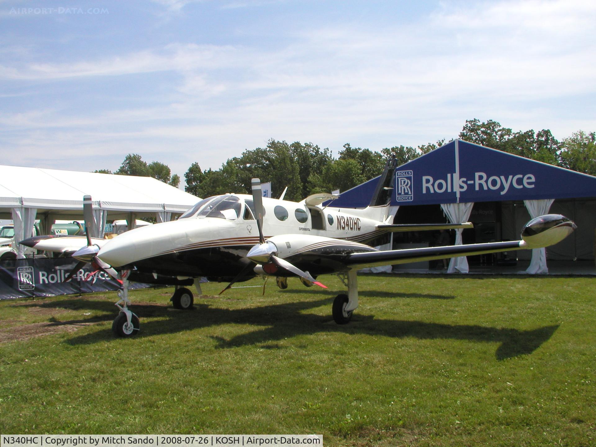 N340HC, 1979 Cessna 340A C/N 340A0638, EAA AirVenture 2008.