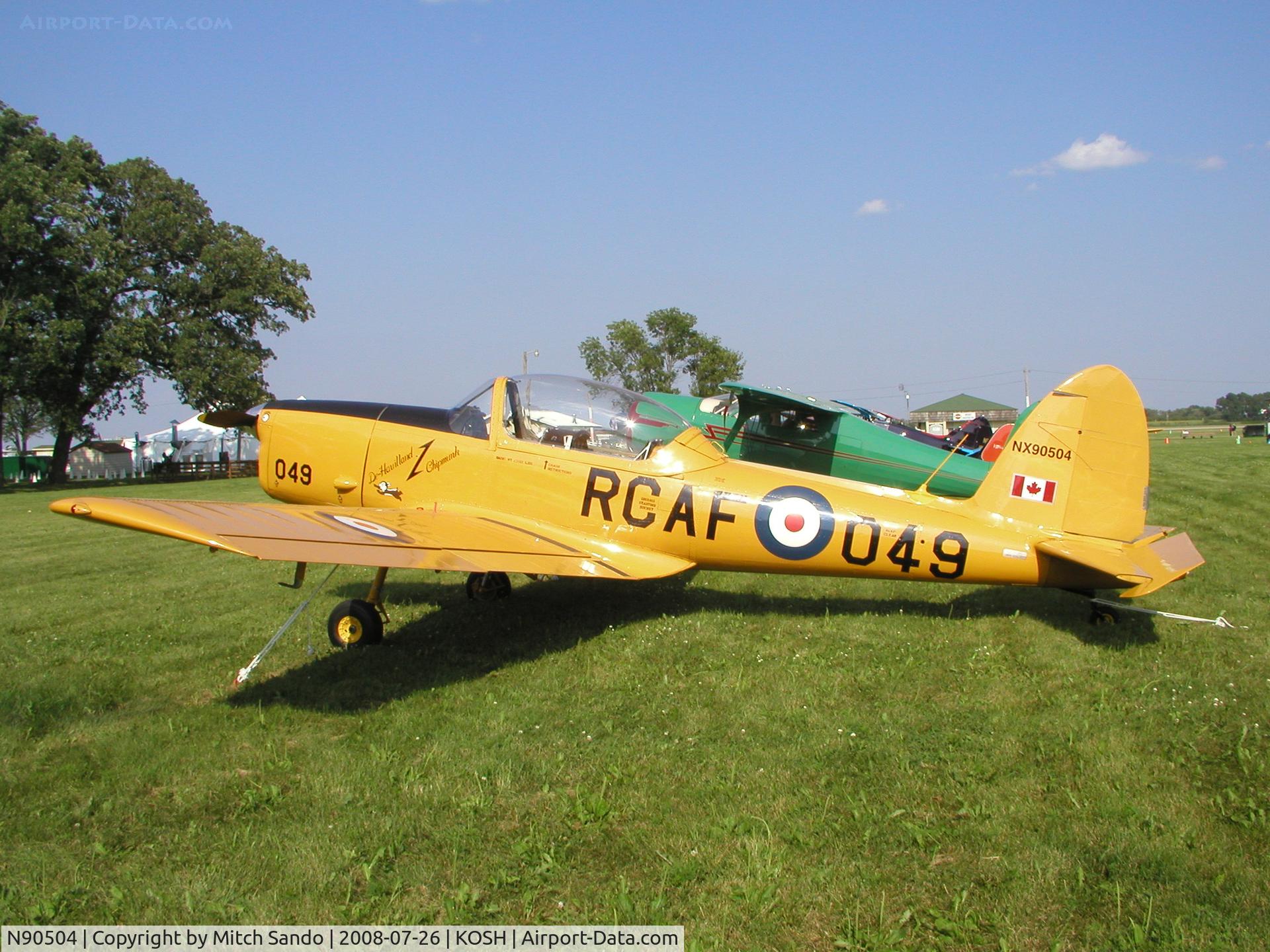 N90504, 1956 De Havilland Canada DHC-1B-2-S5 Chipmunk Mk2 C/N 187-225, EAA AirVenture 2008.