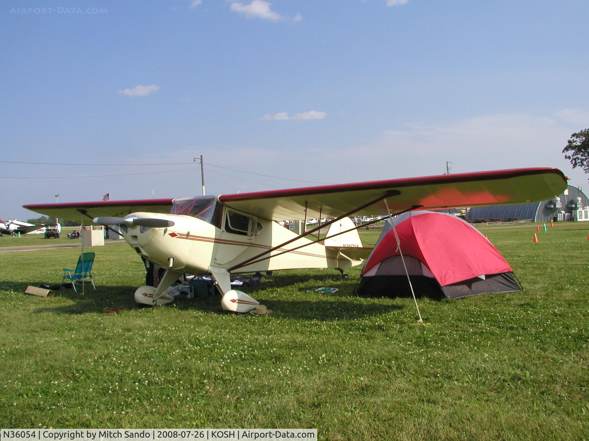 N36054, 1941 Taylorcraft BC12-65 C/N 3021, EAA AirVenture 2008.