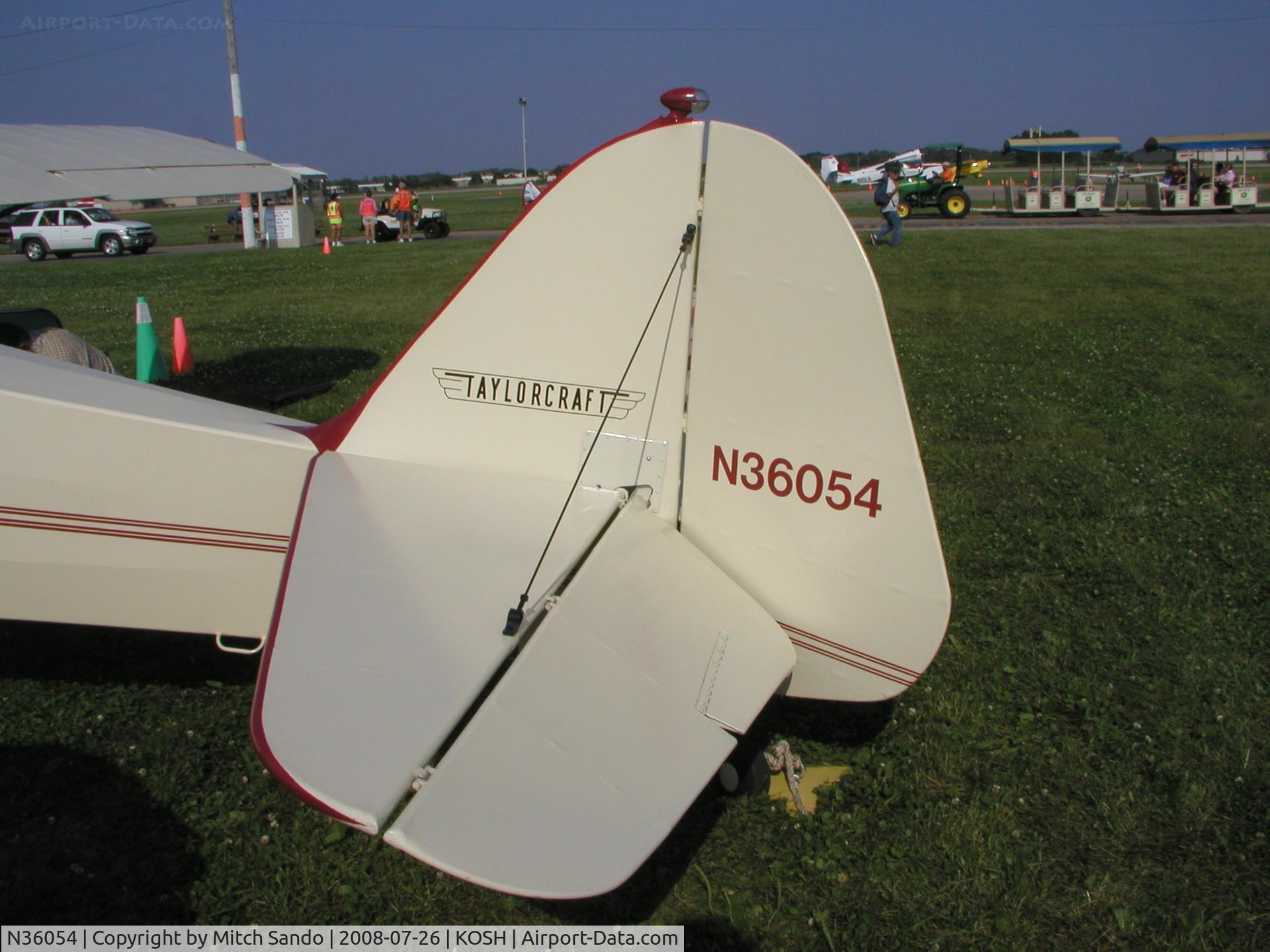 N36054, 1941 Taylorcraft BC12-65 C/N 3021, EAA AirVenture 2008.