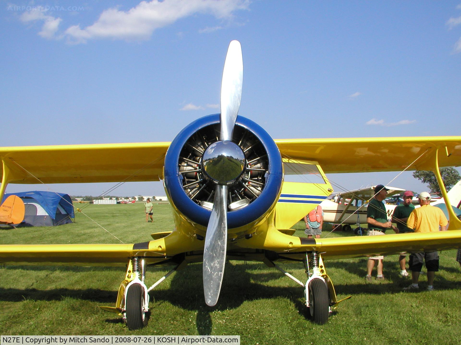 N27E, 1944 Beech D17S Staggerwing C/N 6883, EAA AirVenture 2008.