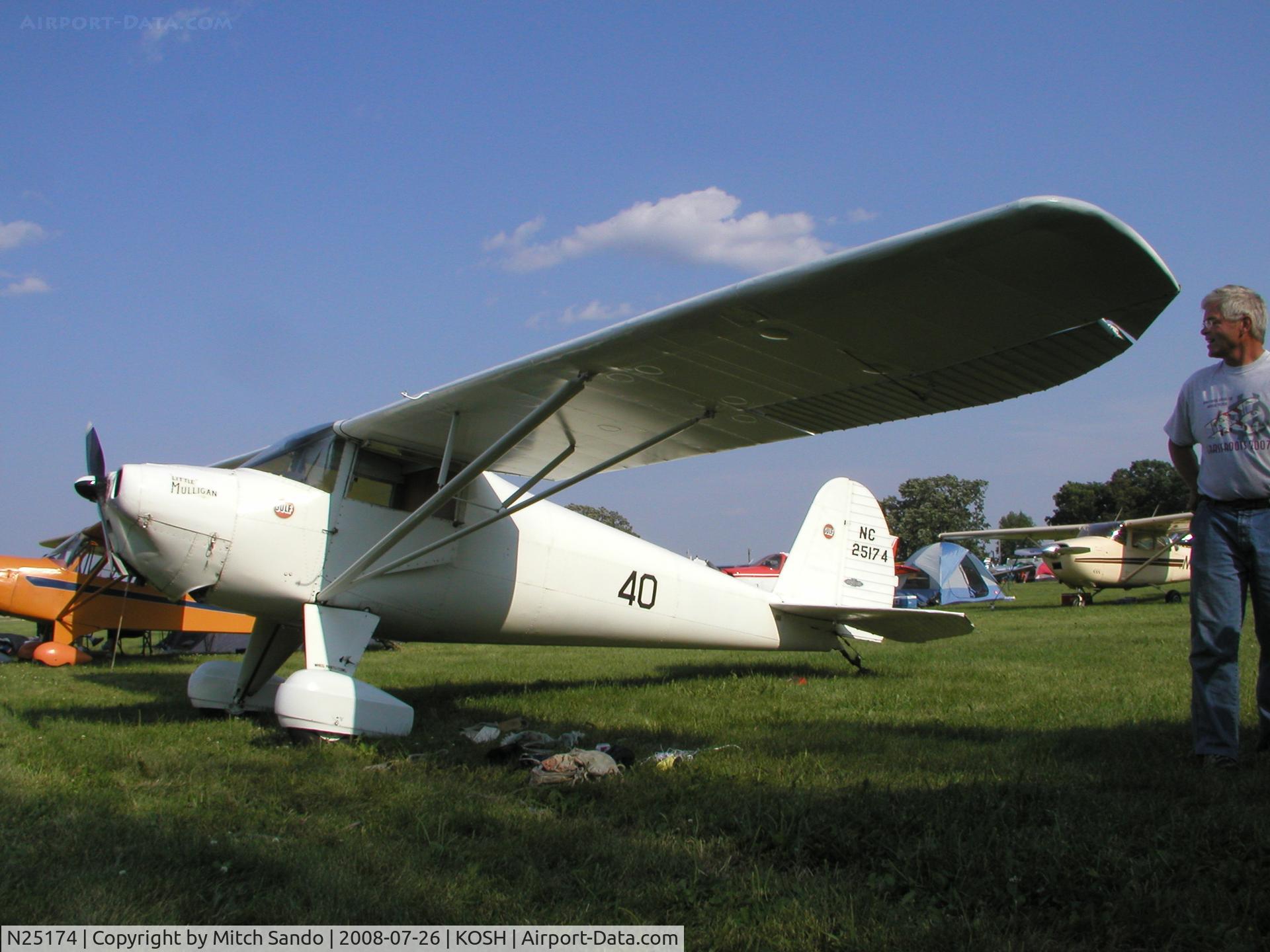 N25174, 1939 Luscombe 8A Silvaire C/N 1098, EAA AirVenture 2008.