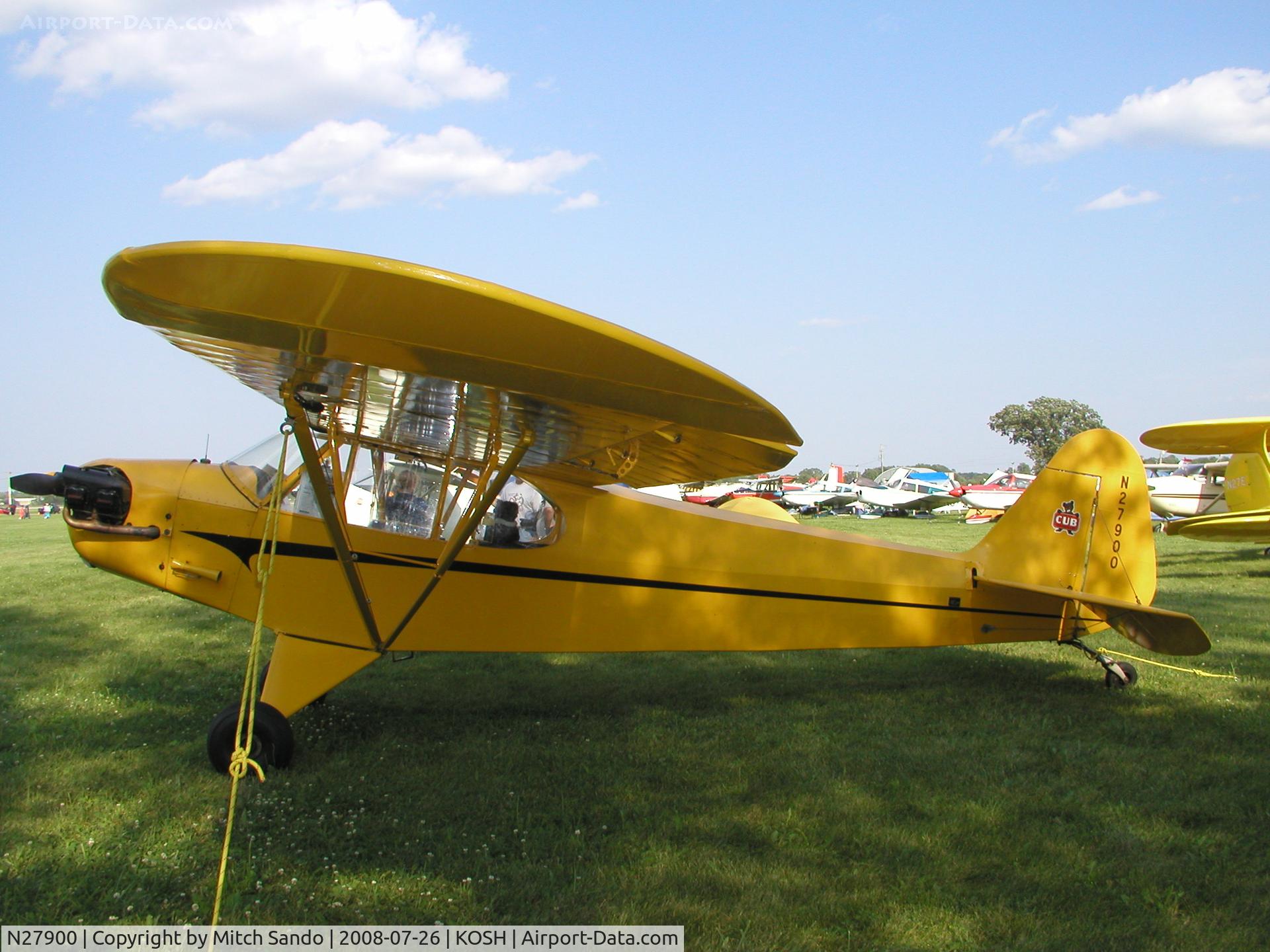 N27900, 1940 Piper J3C-65 Cub Cub C/N 4434, EAA AirVenture 2008.