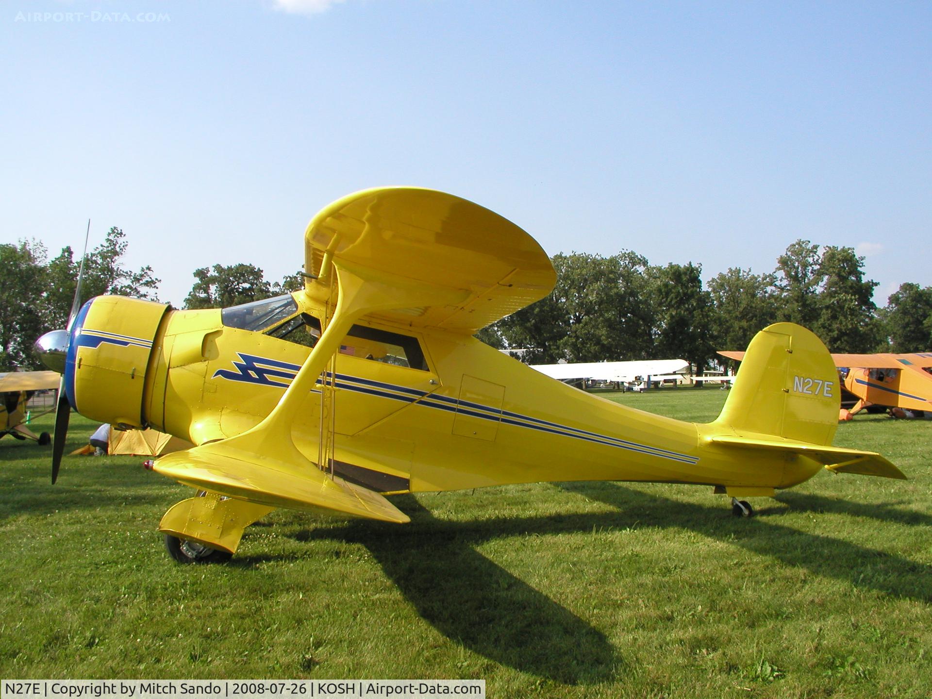 N27E, 1944 Beech D17S Staggerwing C/N 6883, EAA AirVenture 2008.