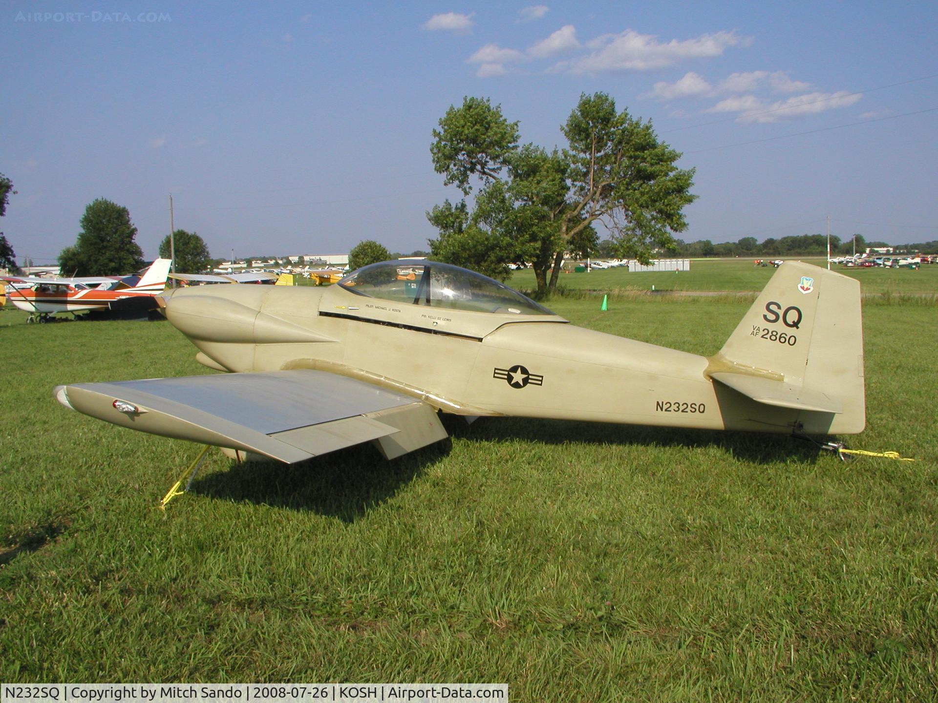 N232SQ, 1997 Vans RV-4 C/N 2860, EAA AirVenture 2008.