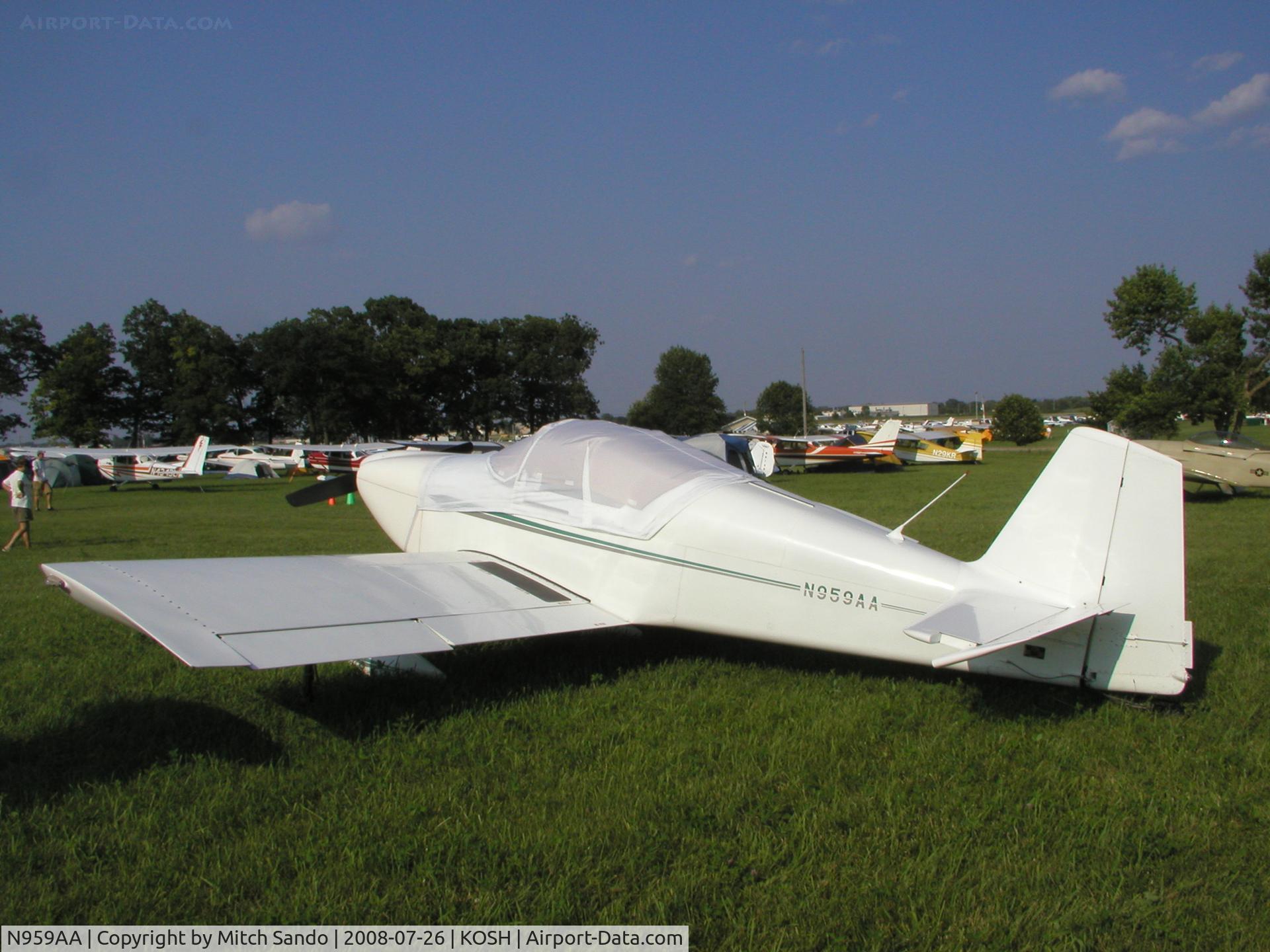 N959AA, 2001 Vans RV-6 C/N 23841, EAA AirVenture 2008.