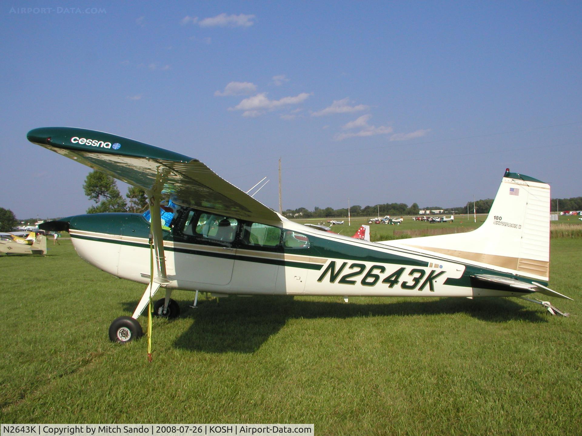 N2643K, 1978 Cessna 180K Skywagon C/N 18053023, EAA AirVenture 2008.