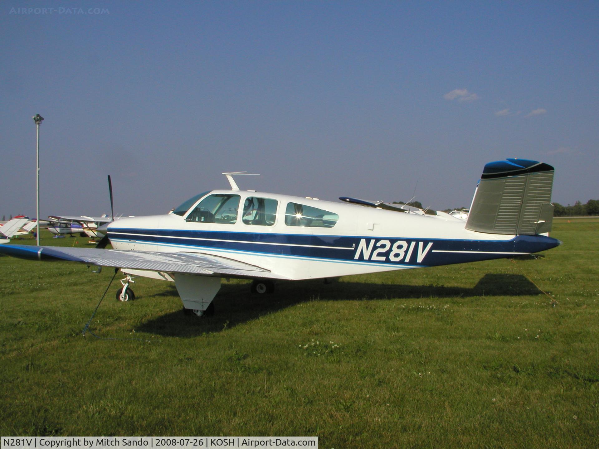 N281V, 1966 Beech V35 Bonanza C/N D-8195, EAA AirVenture 2008.