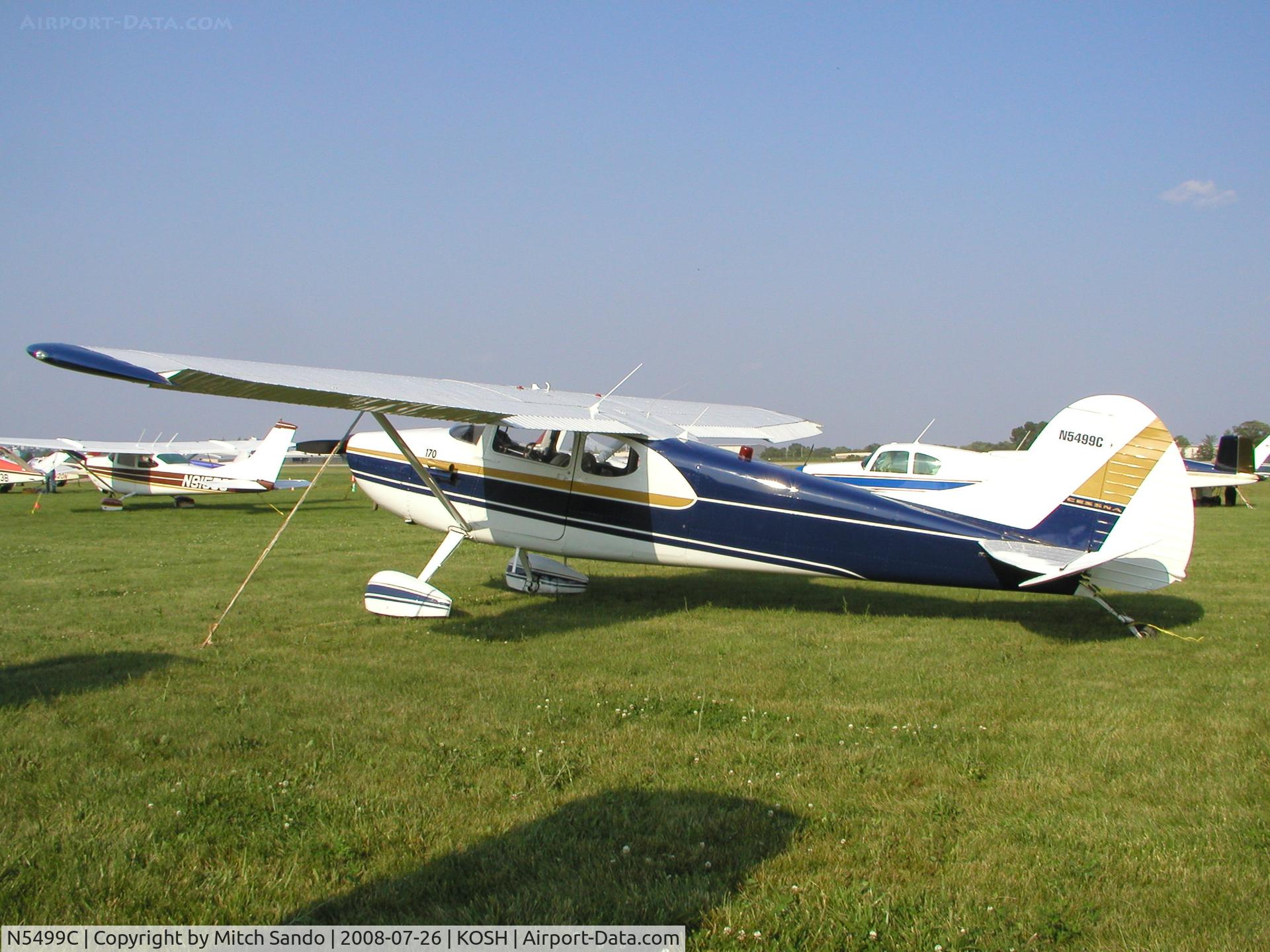 N5499C, 1950 Cessna 170A C/N 19533, EAA AirVenture 2008.