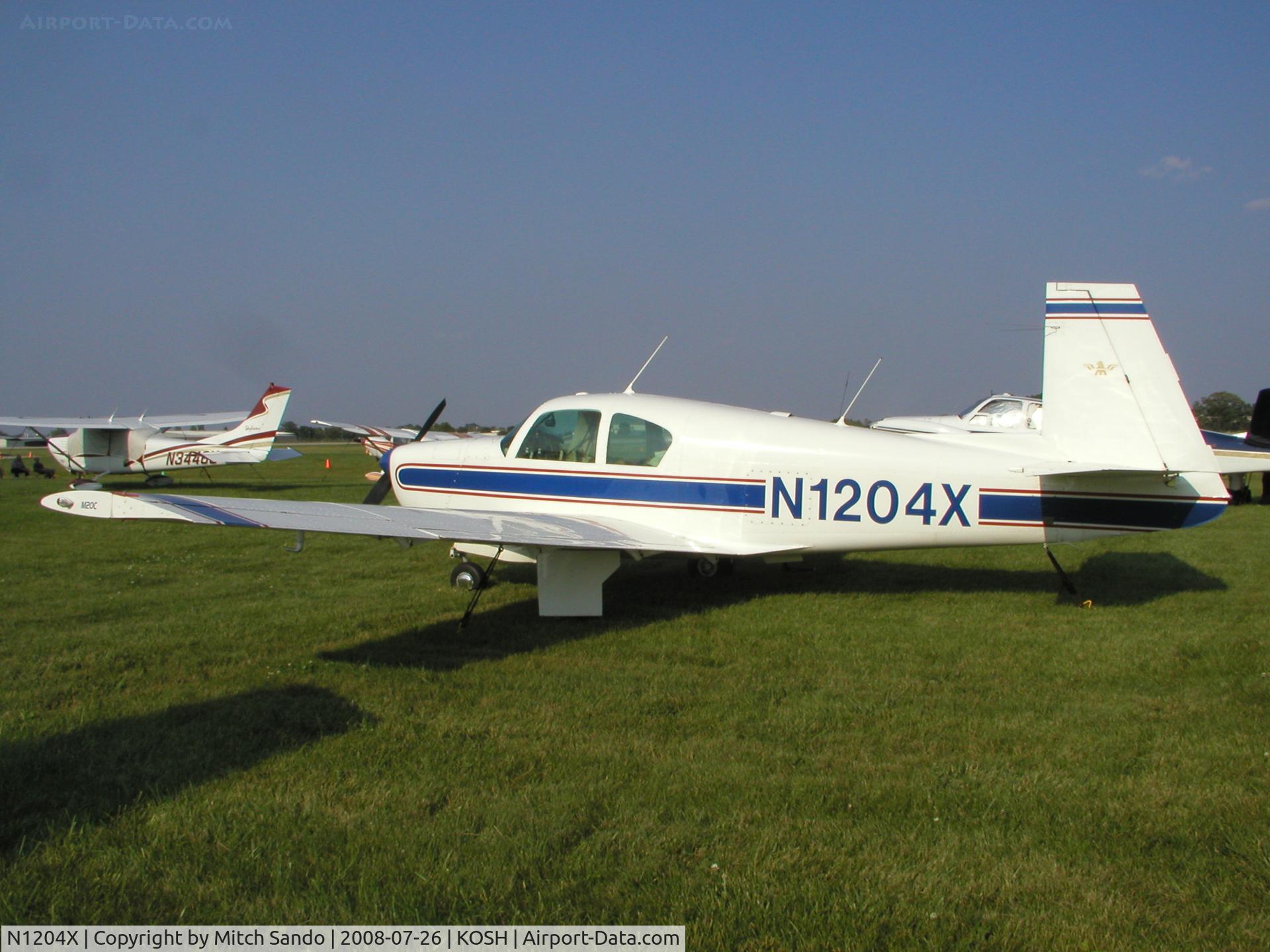 N1204X, 1963 Mooney M20C Ranger C/N 2607, EAA AirVenture 2008.