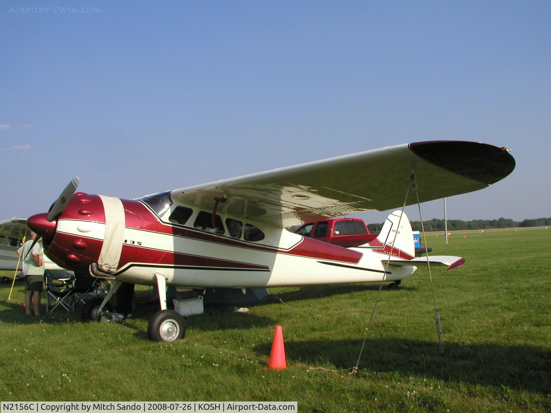 N2156C, 1954 Cessna 195B Businessliner C/N 16141, EAA AirVenture 2008.