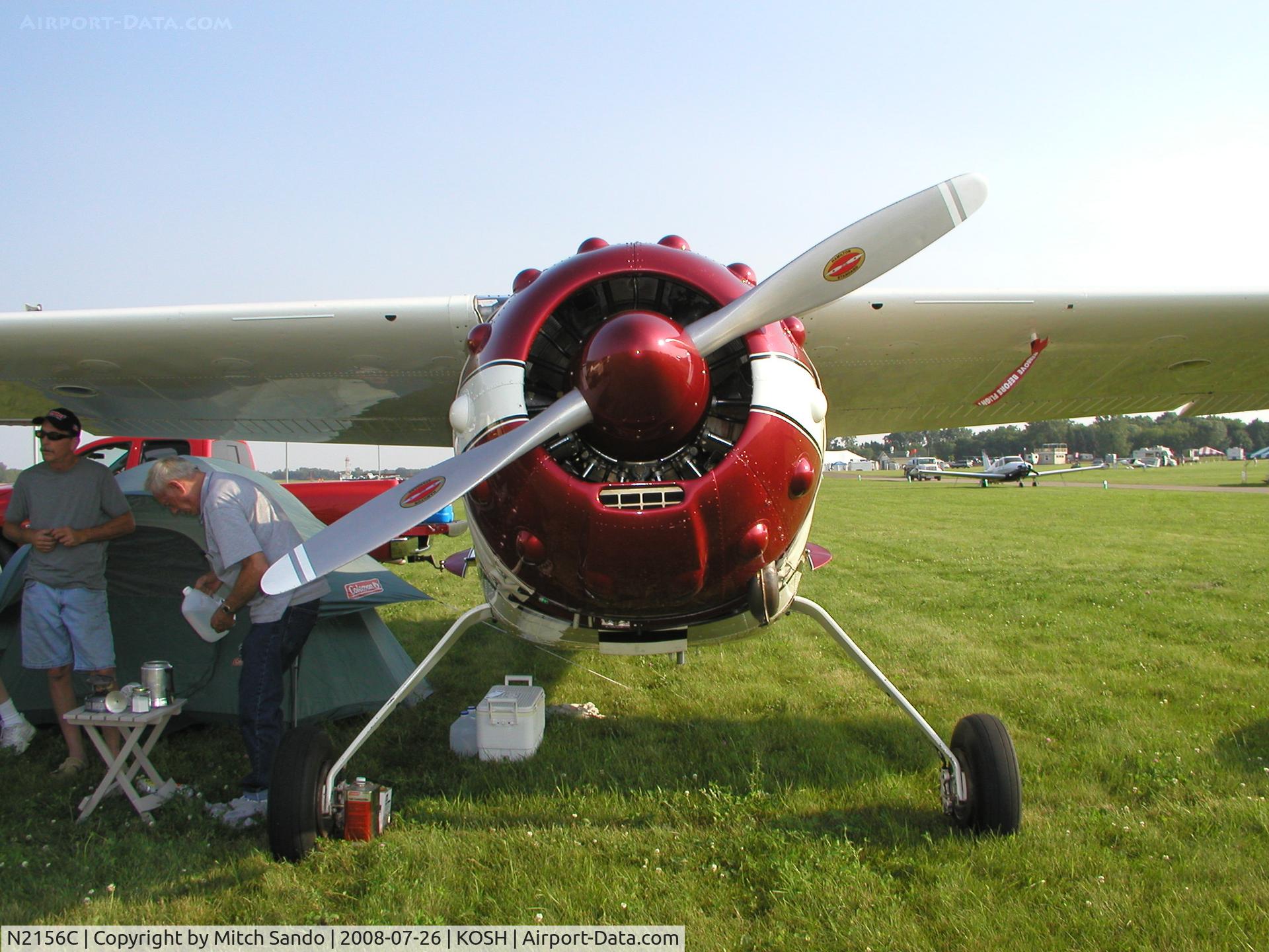 N2156C, 1954 Cessna 195B Businessliner C/N 16141, EAA AirVenture 2008.