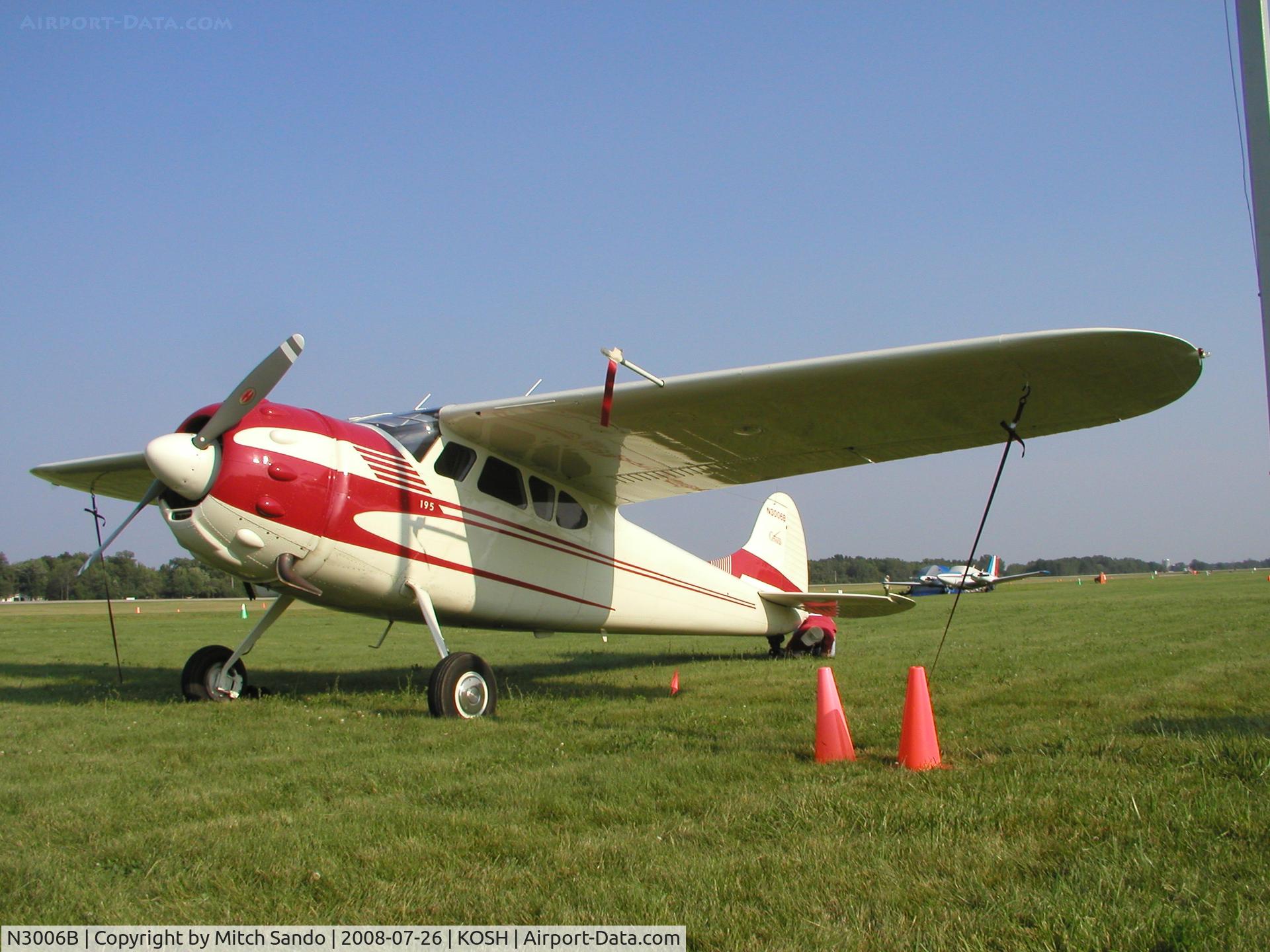 N3006B, 1952 Cessna 195 C/N 7889, EAA AirVenture 2008.