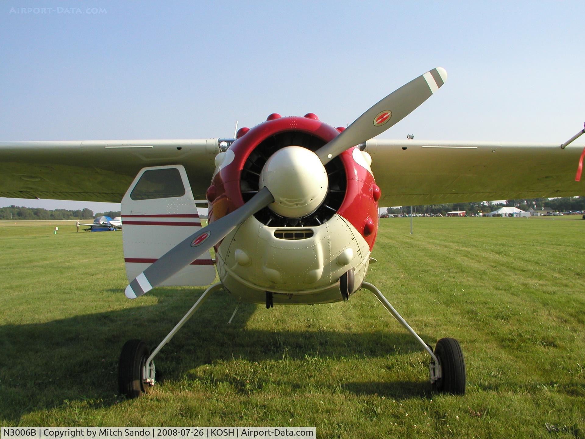 N3006B, 1952 Cessna 195 C/N 7889, EAA AirVenture 2008.