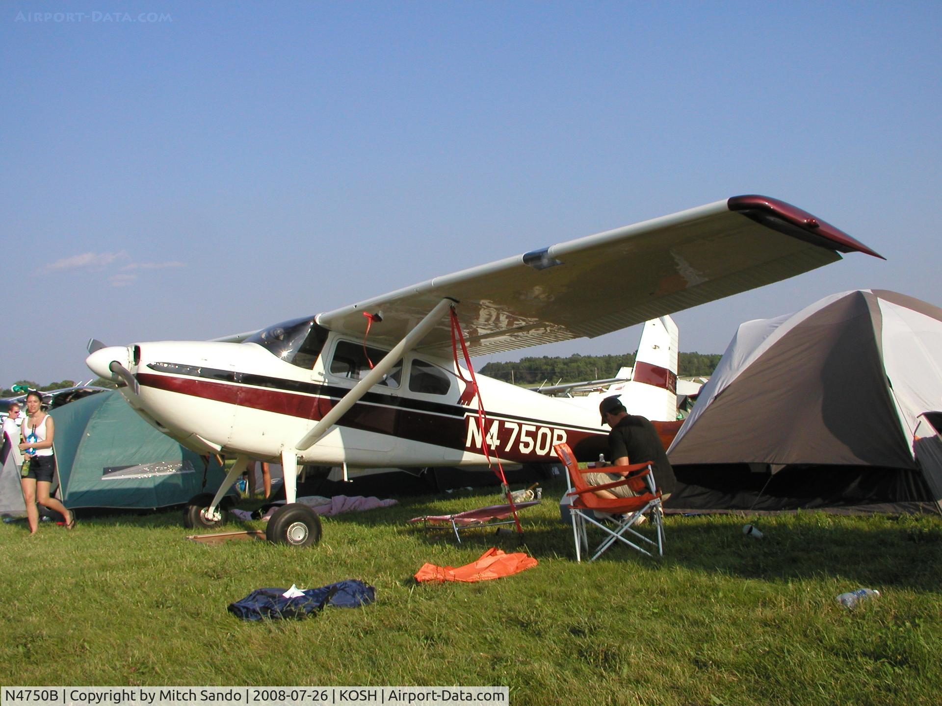 N4750B, 1955 Cessna 180 C/N 31648, EAA AirVenture 2008.