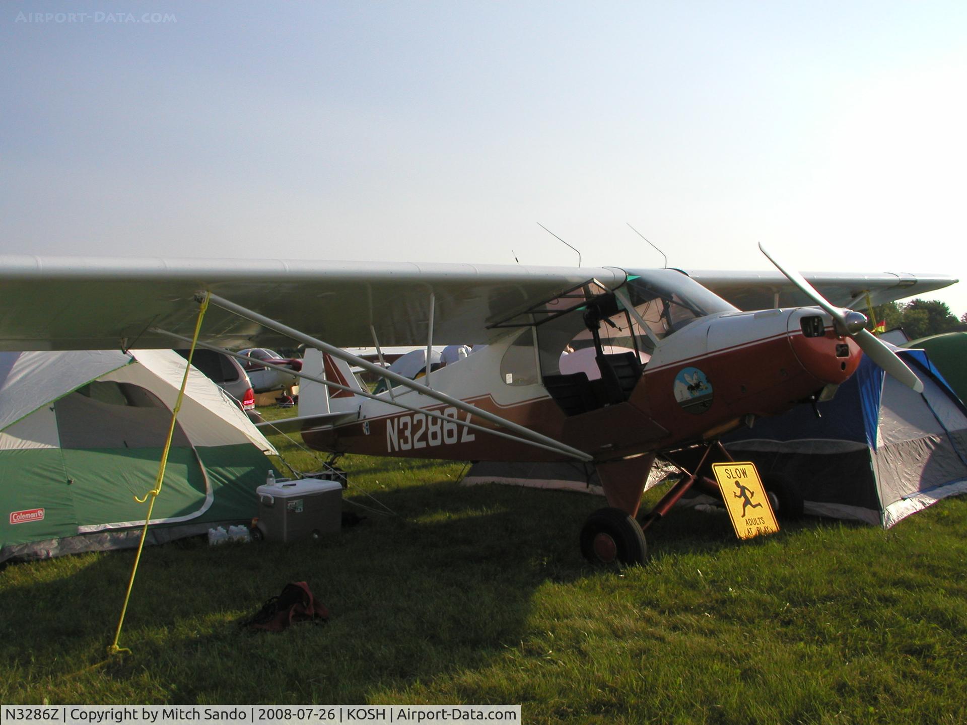 N3286Z, 1959 Piper PA-18 C/N 18-7208, EAA AirVenture 2008.