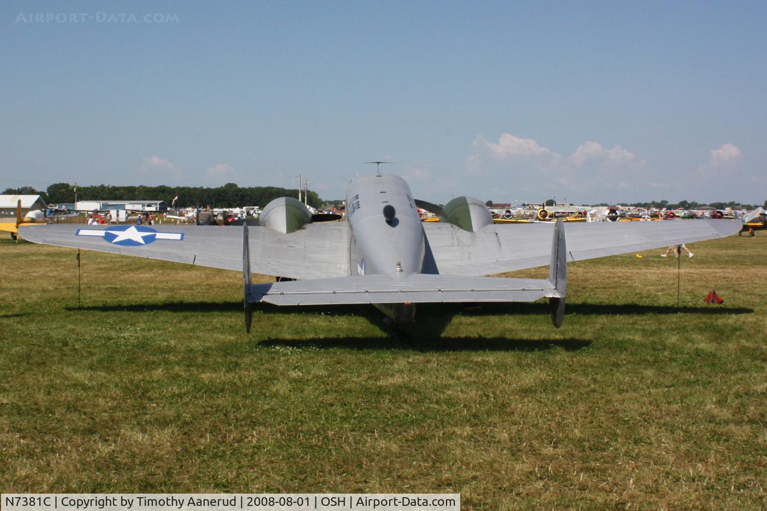 N7381C, 1944 Beech C18S C/N 8104, EAA AirVenture 2008