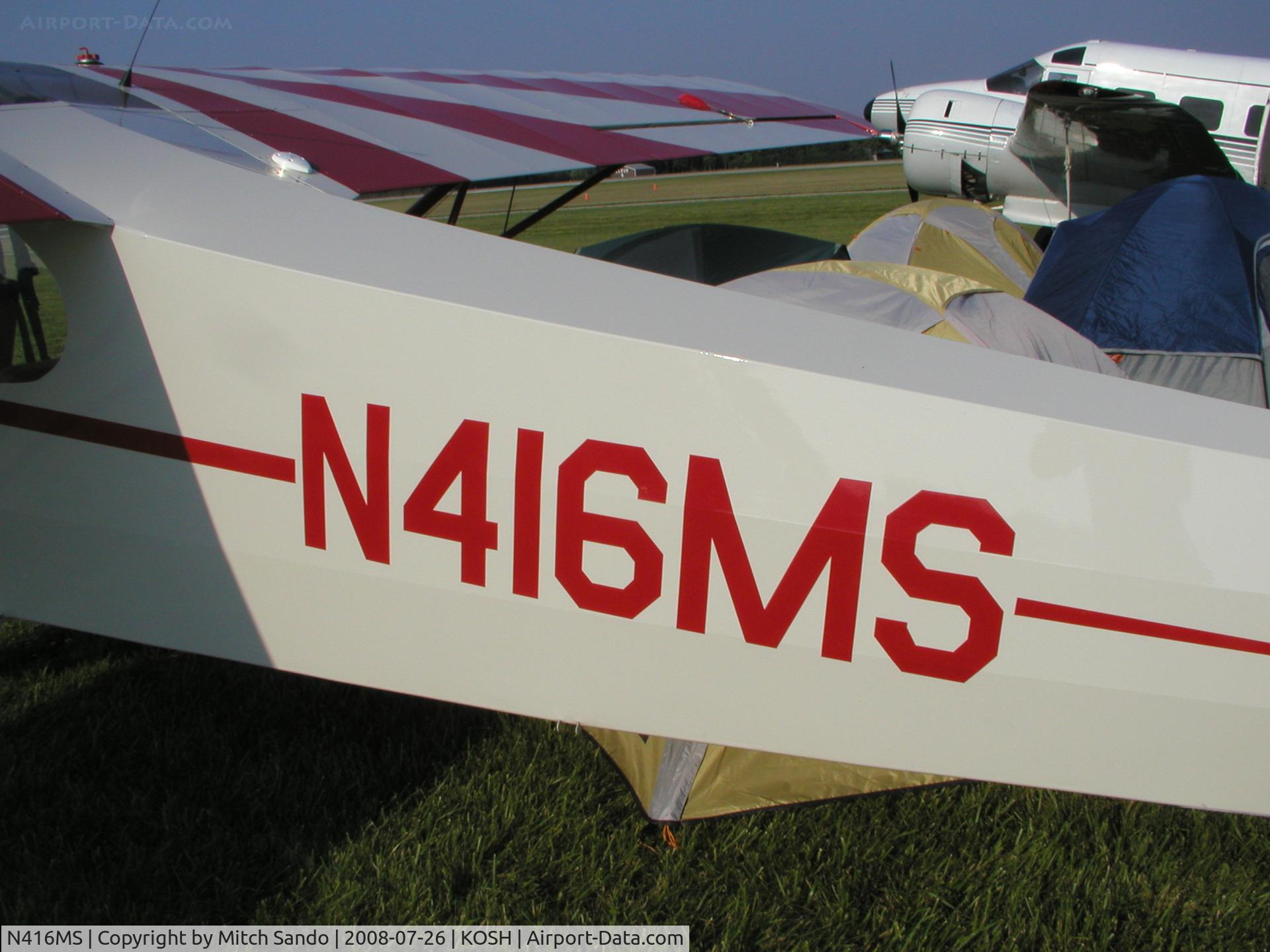 N416MS, 2008 American Legend Texas Sport C/N MS101, EAA AirVenture 2008.