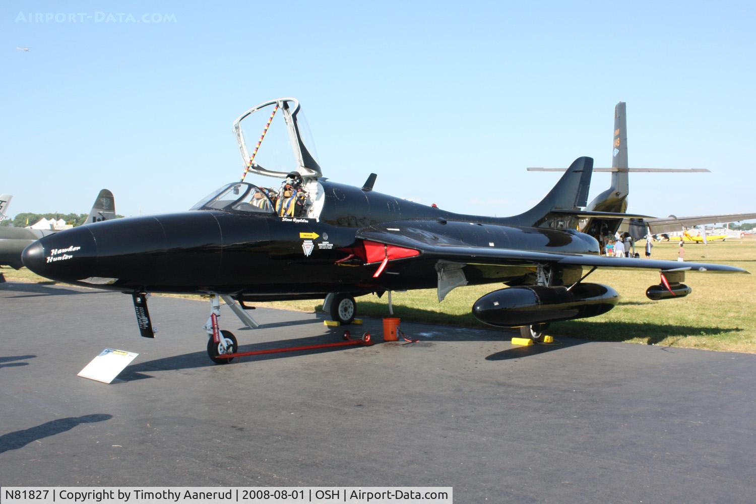 N81827, Hawker Hunter T75A C/N 41H-670829 see comment, EAA AirVenture 2008