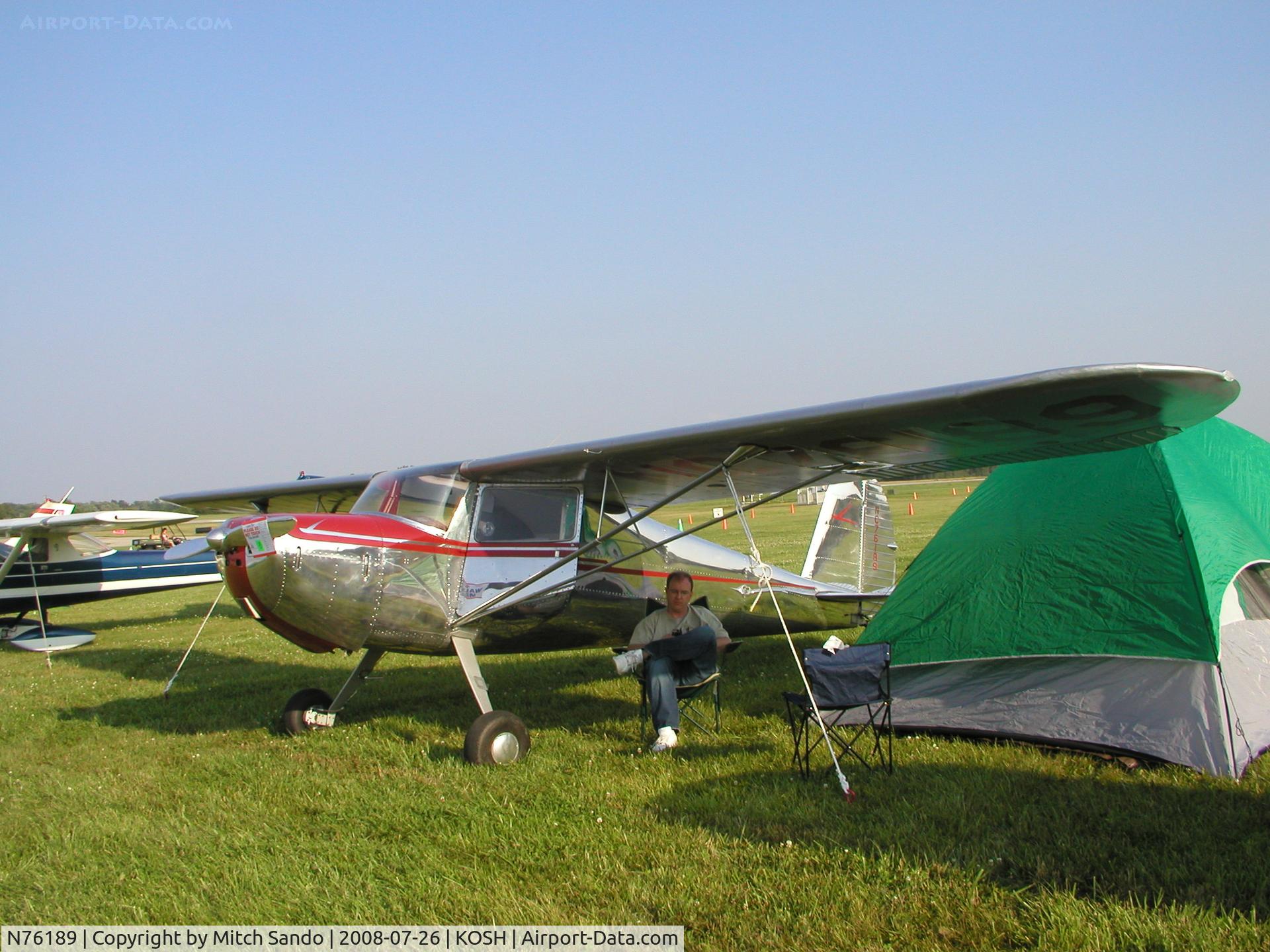 N76189, 1946 Cessna 120 C/N 10586, EAA AirVenture 2008.