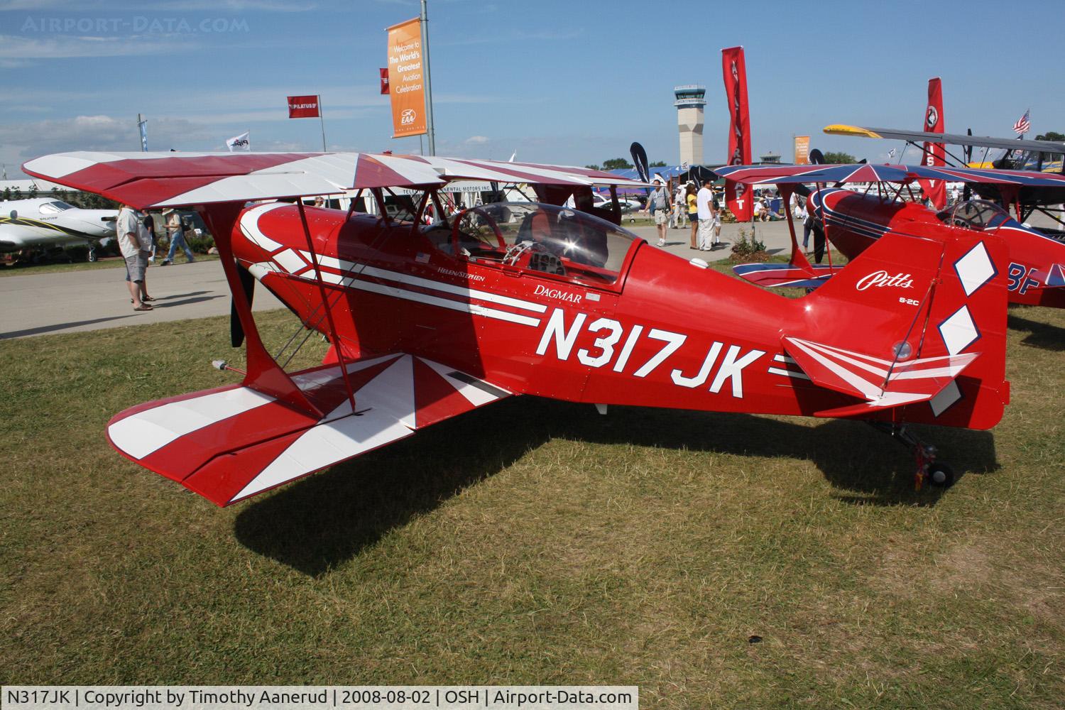 N317JK, 2008 Aviat Pitts S-2C Special C/N 6081, EAA AirVenture 2008