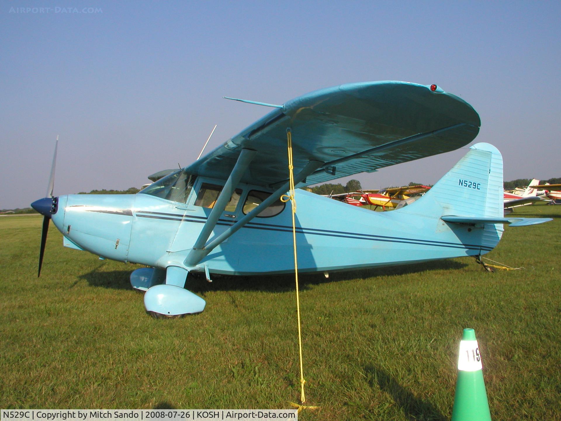 N529C, 1947 Stinson 108-3 Voyager C/N 108-3529, EAA AirVenture 2008.