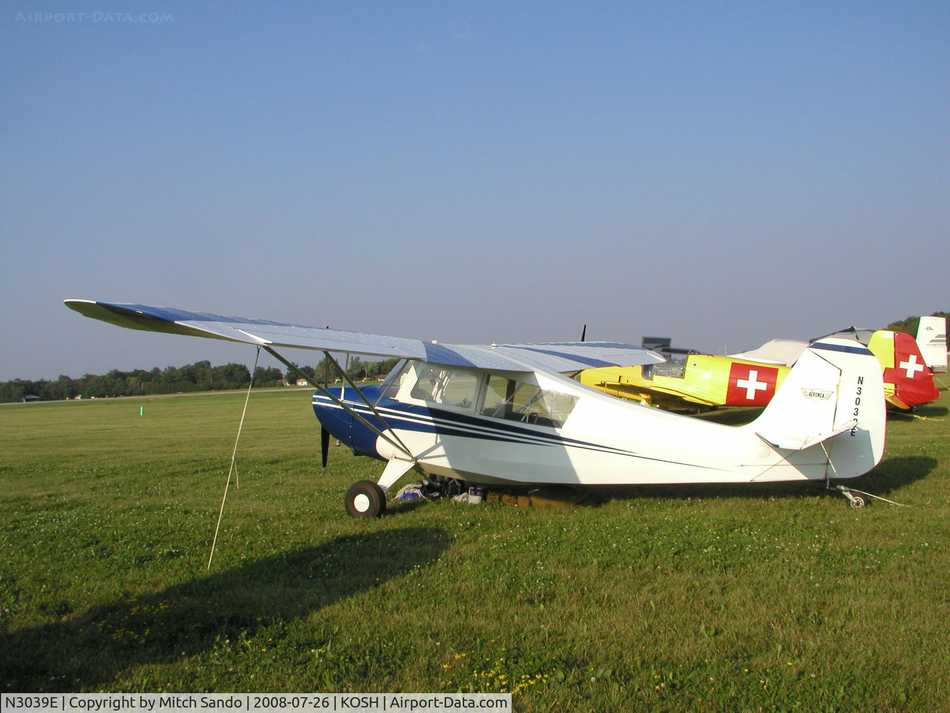 N3039E, 1946 Aeronca 7AC Champion C/N 7AC-6625, EAA AirVenture 2008.
