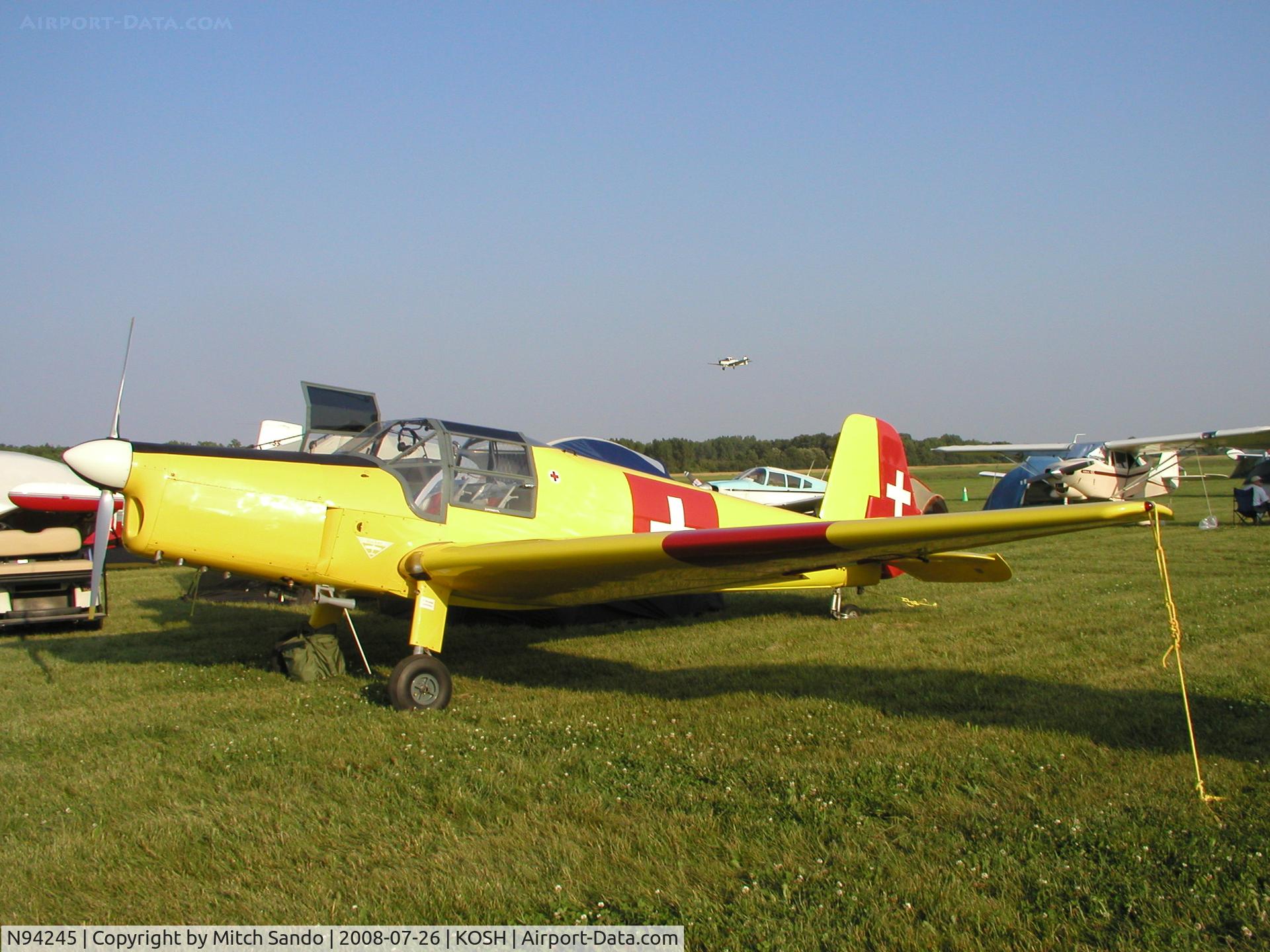 N94245, 1949 Bucker Bu-181 Bestmann C/N 25145, EAA AirVenture 2008.