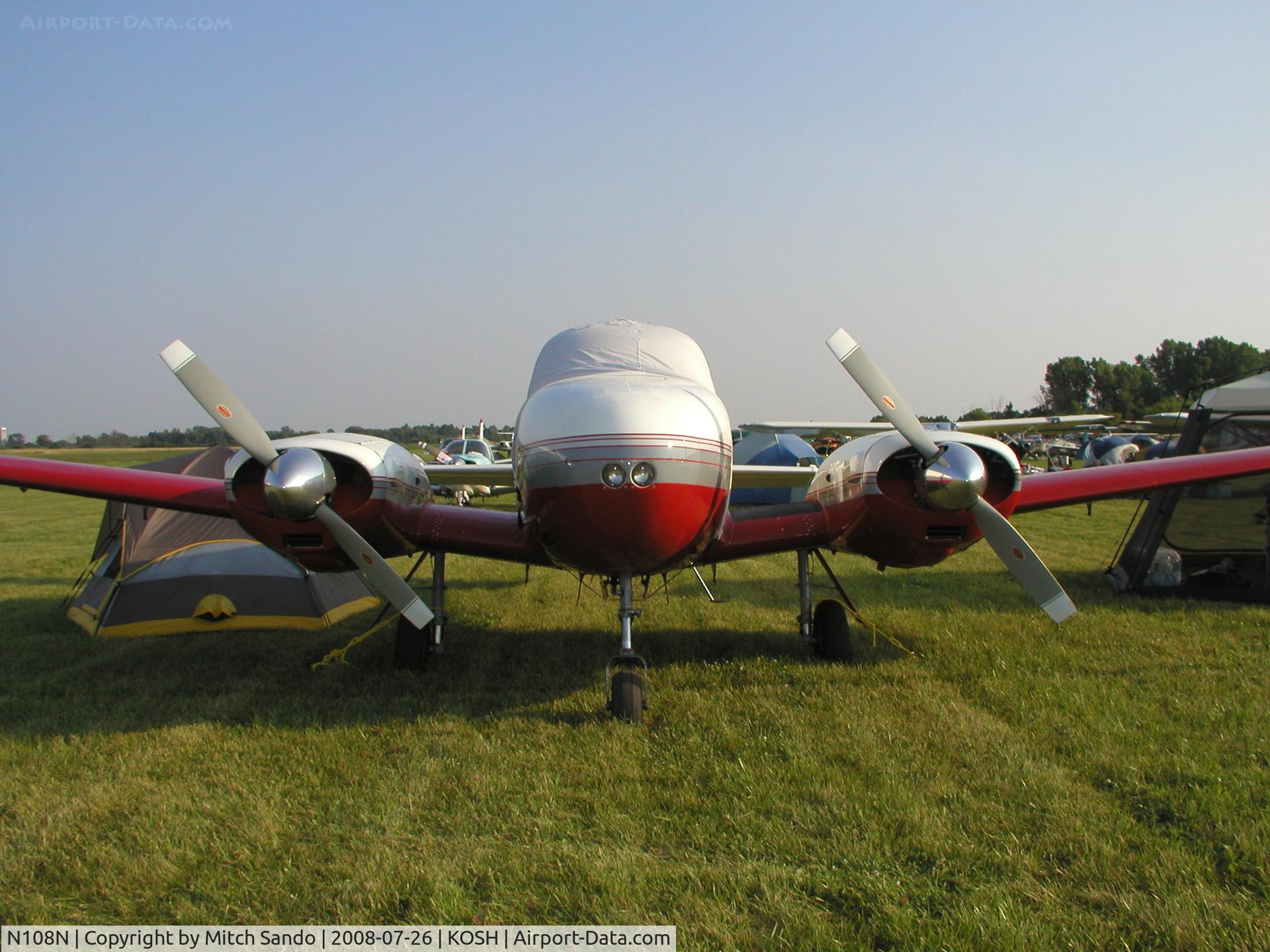 N108N, 1946 Temco D-16A Twin Navion C/N TTN-39 (NAV-4-418), EAA AirVenture 2008.