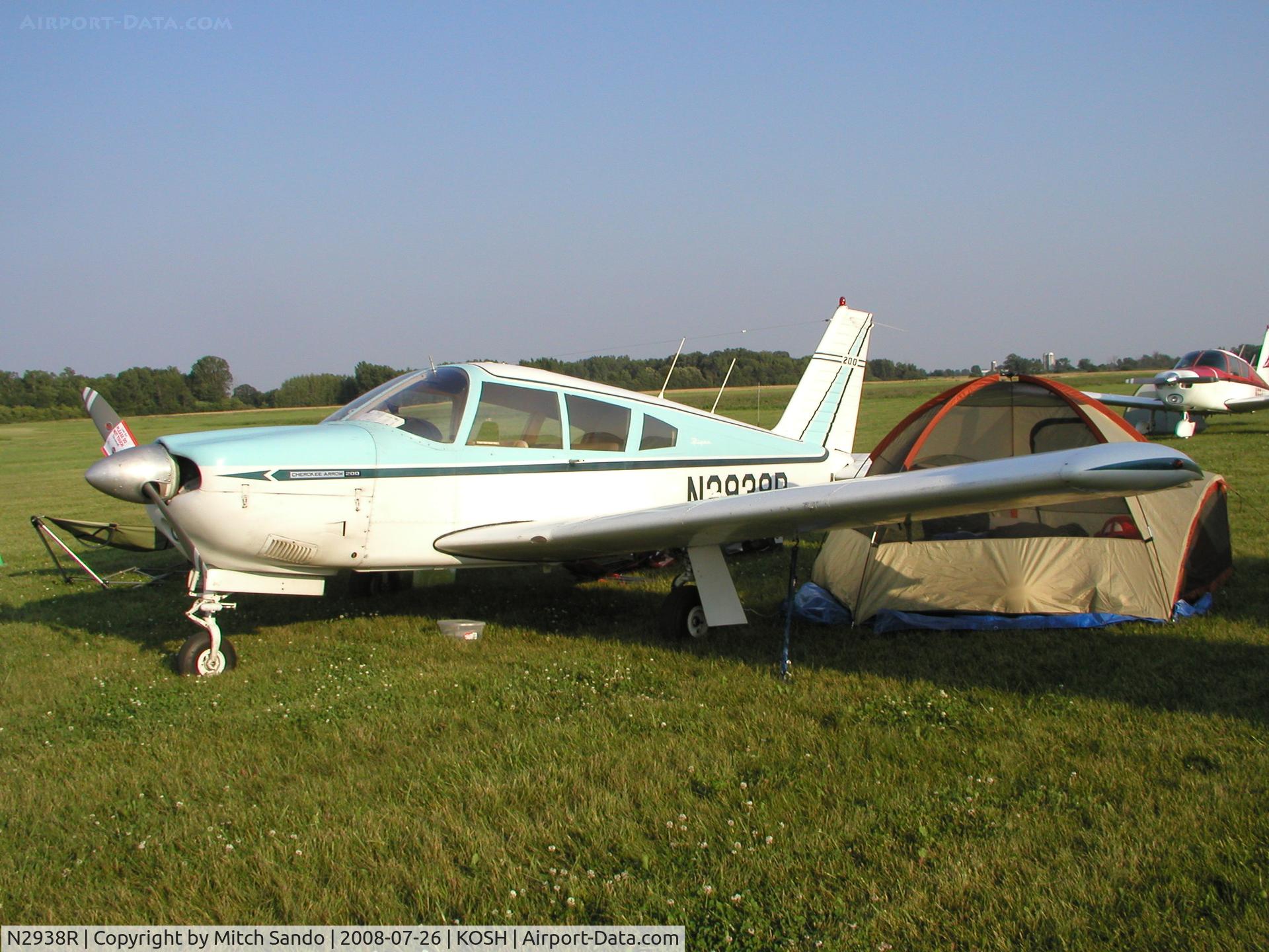 N2938R, 1969 Piper PA-28R-200 C/N 28R-35333, EAA AirVenture 2008.