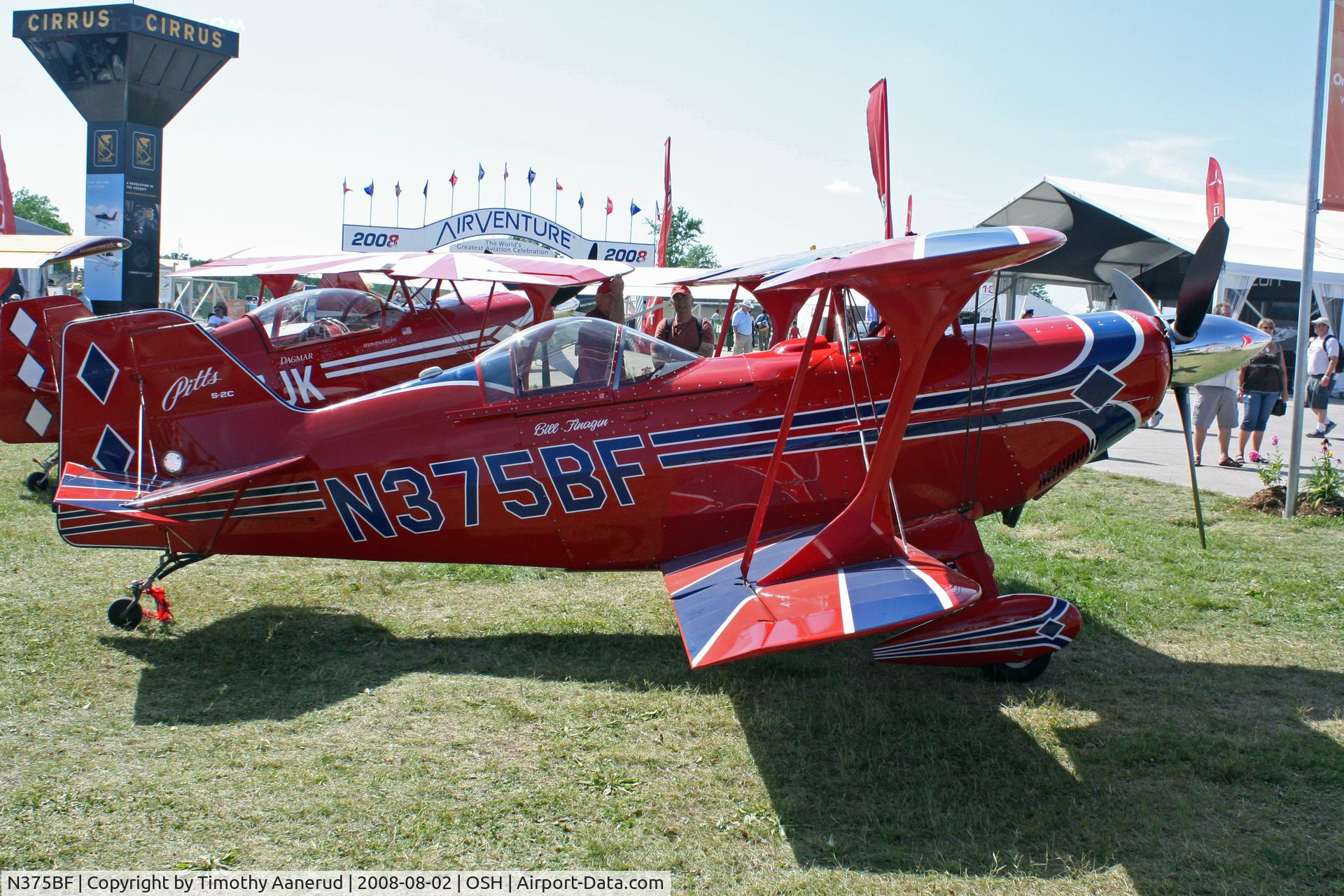 N375BF, 2005 Aviat Pitts S-2C Special C/N 6071, EAA AirVenture 2008