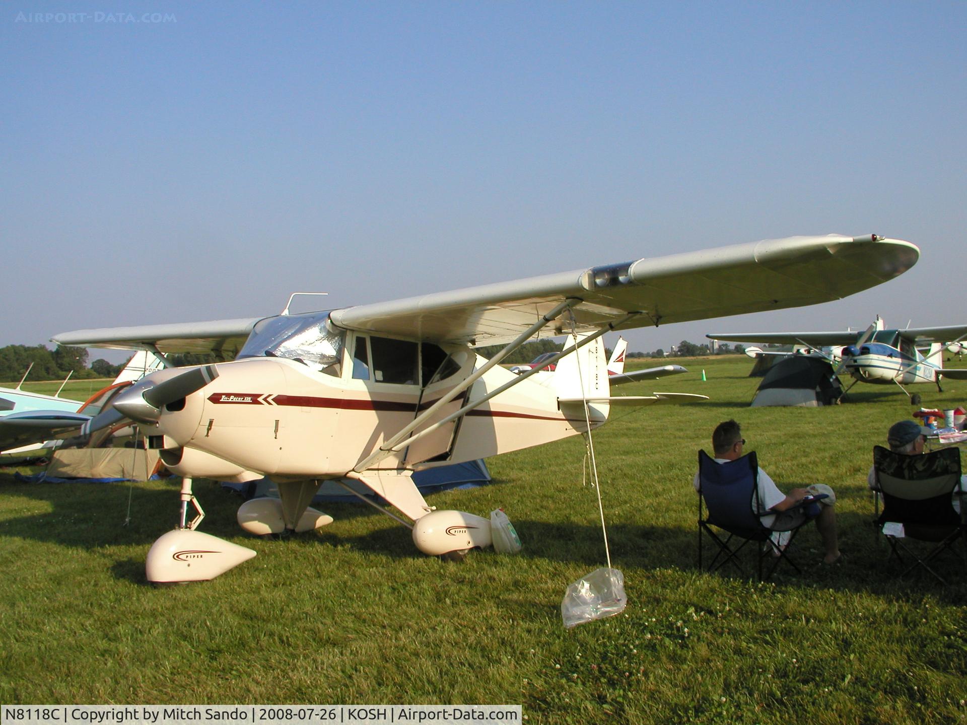 N8118C, 1954 Piper PA-22-135 Tri-Pacer C/N 22-2264, EAA AirVenture 2008.