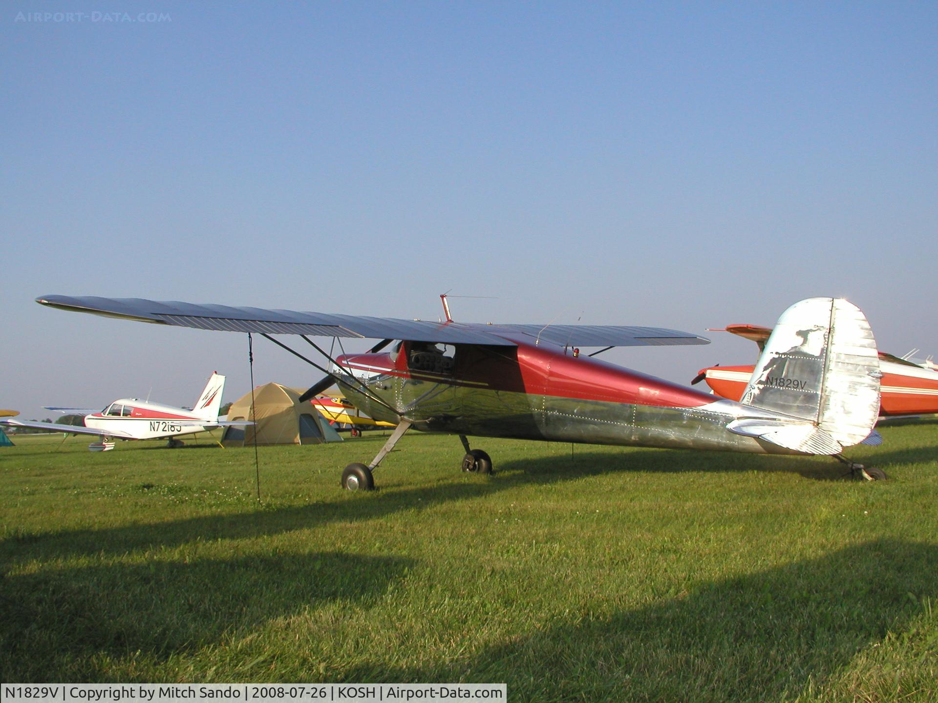 N1829V, 1947 Cessna 120 C/N 14047, EAA AirVenture 2008.