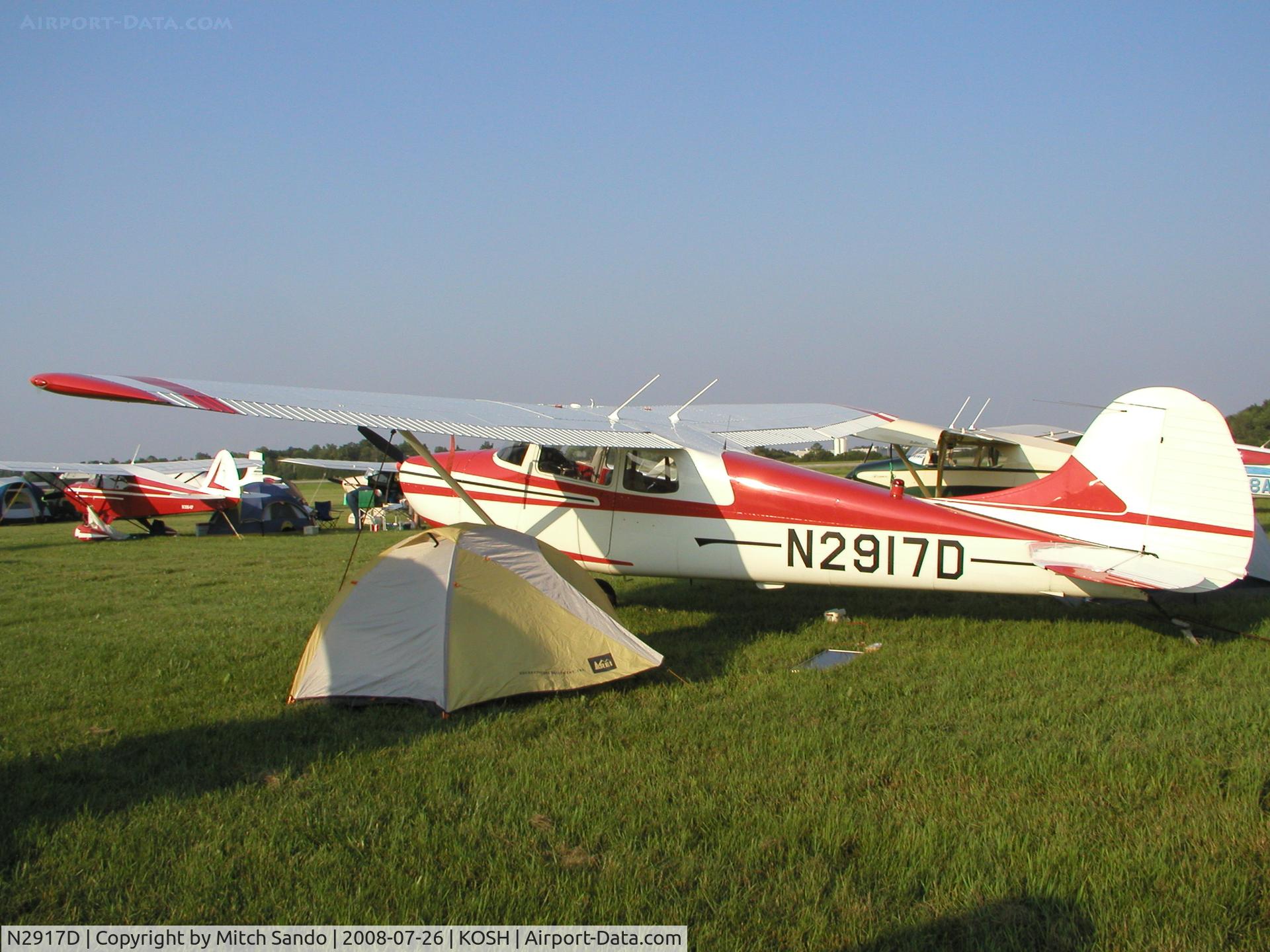 N2917D, 1955 Cessna 170B C/N 26860, EAA AirVenture 2008.