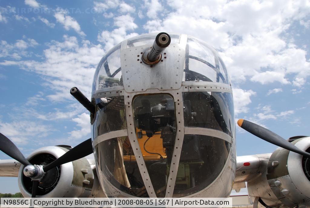 N9856C, 1943 North American TB-25N Mitchell C/N 108-35217, Pacific Princess parked on display at the Warhawk Museum in Nampa Idaho.