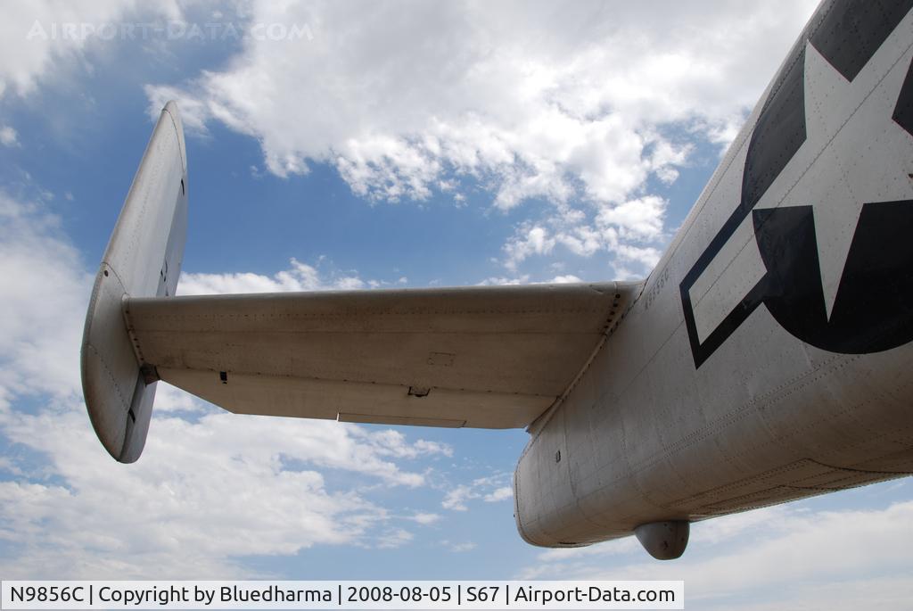N9856C, 1943 North American TB-25N Mitchell C/N 108-35217, Pacific Princess parked on display at the Warhawk Museum in Nampa Idaho.