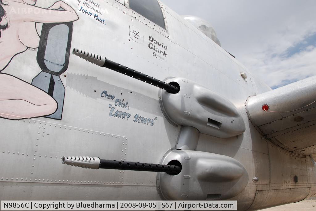 N9856C, 1943 North American TB-25N Mitchell C/N 108-35217, Pacific Princess parked on display at the Warhawk Museum in Nampa Idaho.