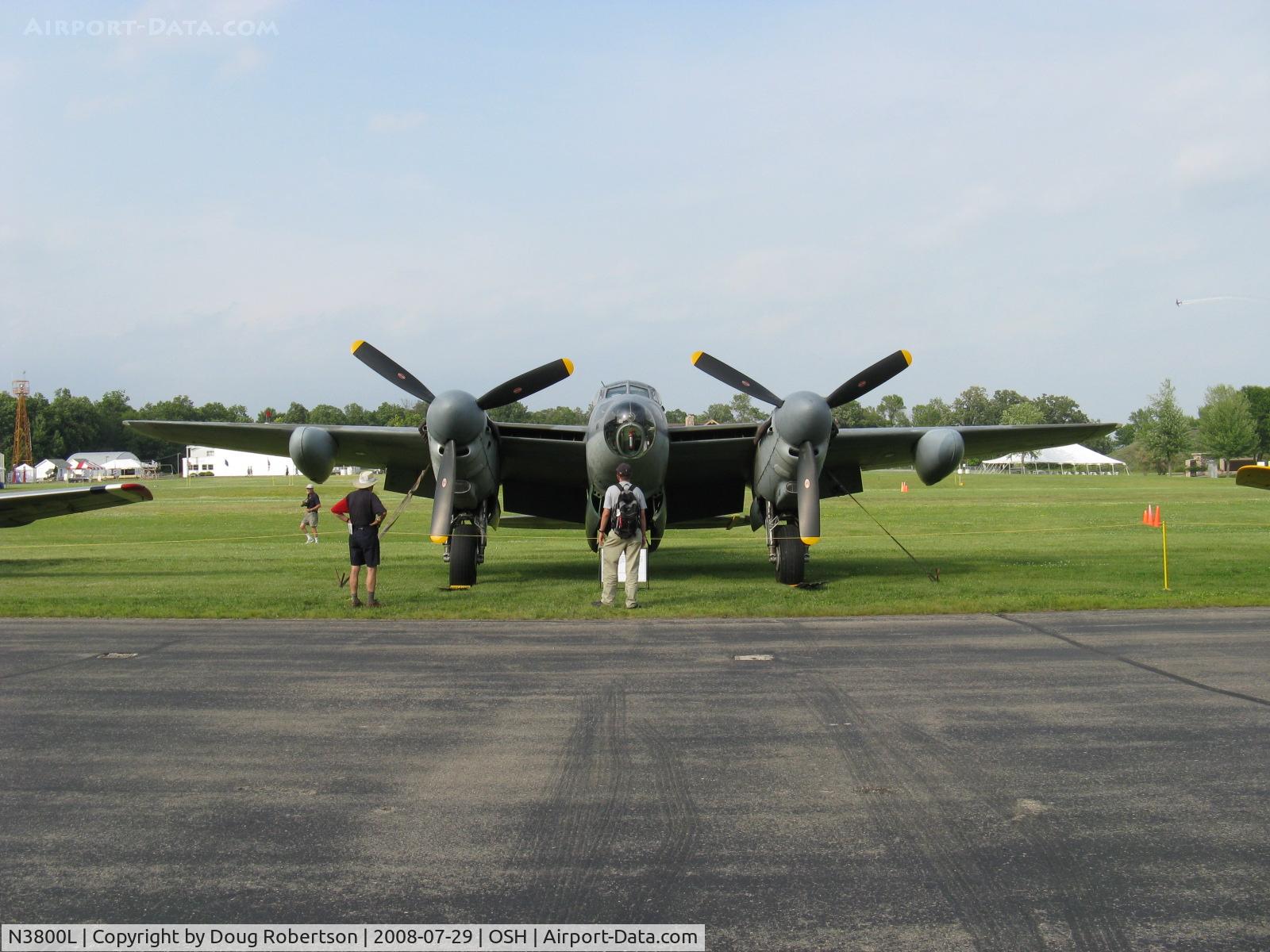 N3800L, 1945 Lockheed P-38L-5-LO Lightning C/N 422-8342, 1945 Lockheed P38L 'LIGHTNING', one Allison V-1710-89 and one Allison V-1710-91 1,475 Hp each, counter-rotating props, Limited class